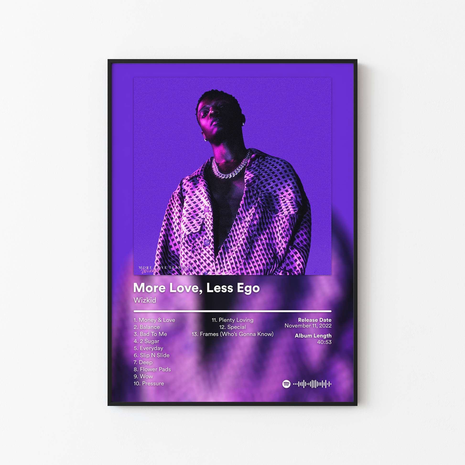 Wizkid More Love Less Ego Album Poster