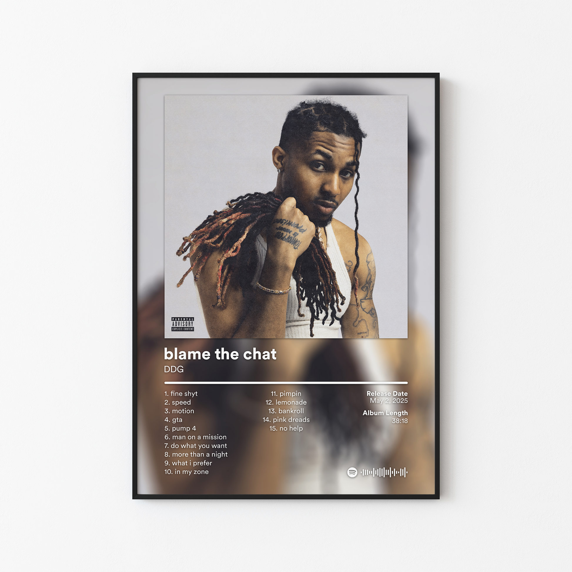 DDG blame the chat Album Poster