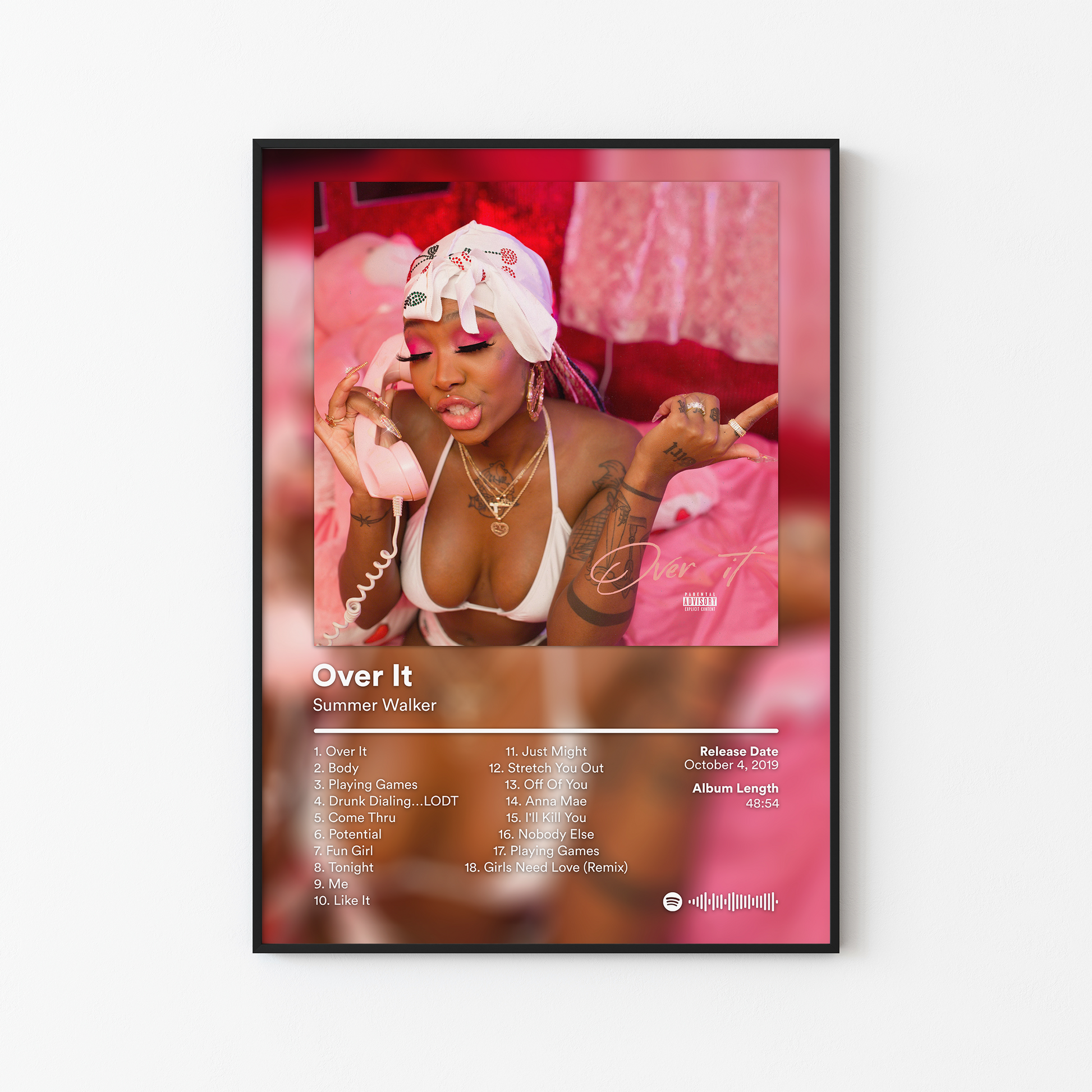 Summer Walker Over It Album Poster