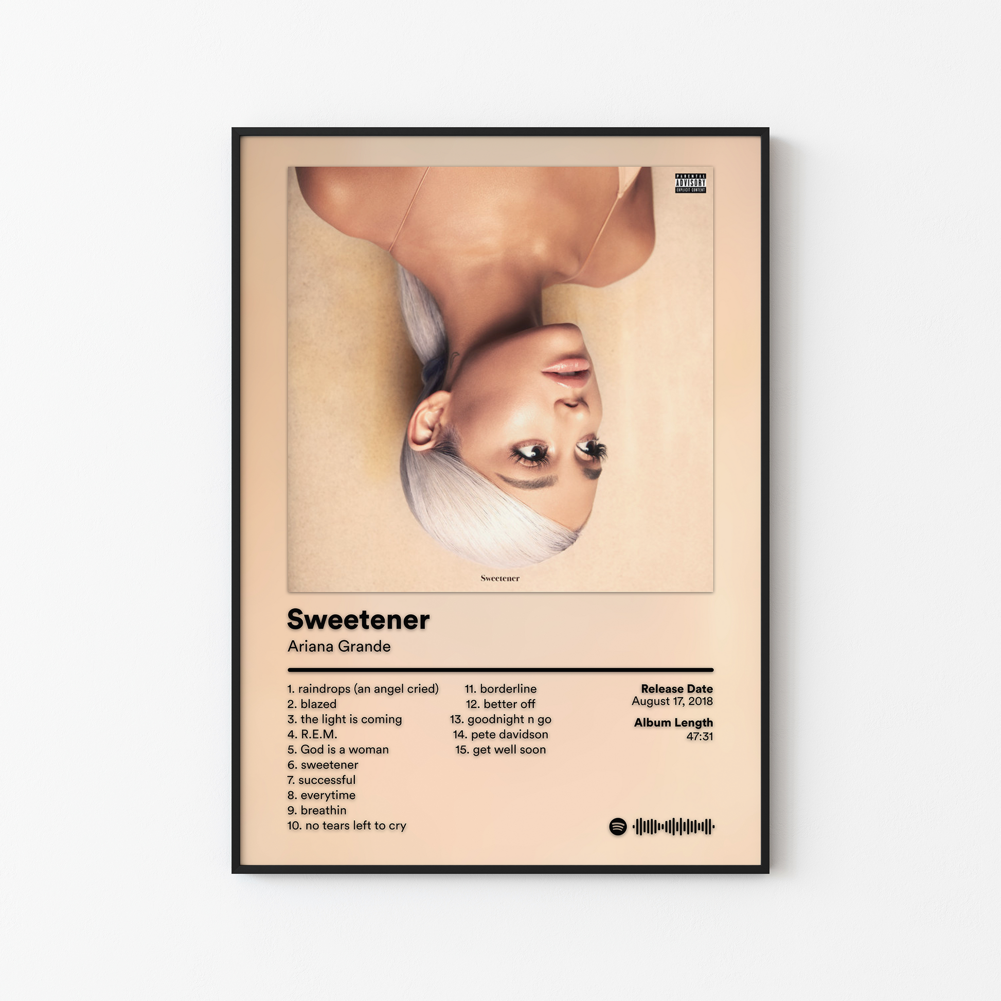 Ariana Grande Sweetener Album Poster