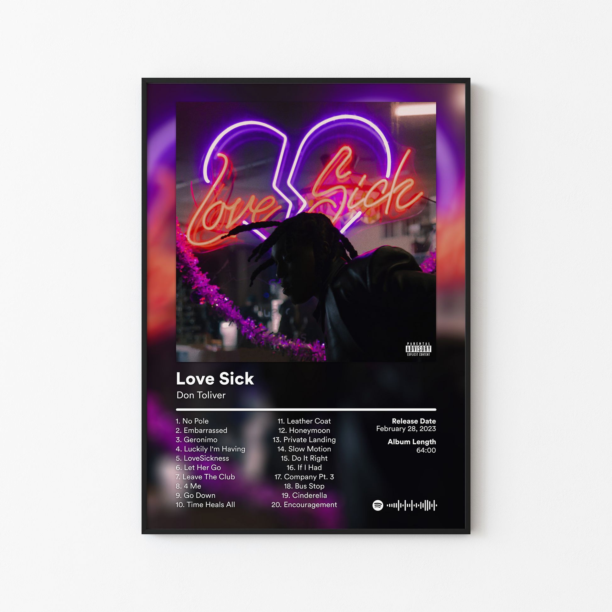 Don Toliver Love Sick Deluxe Album Poster