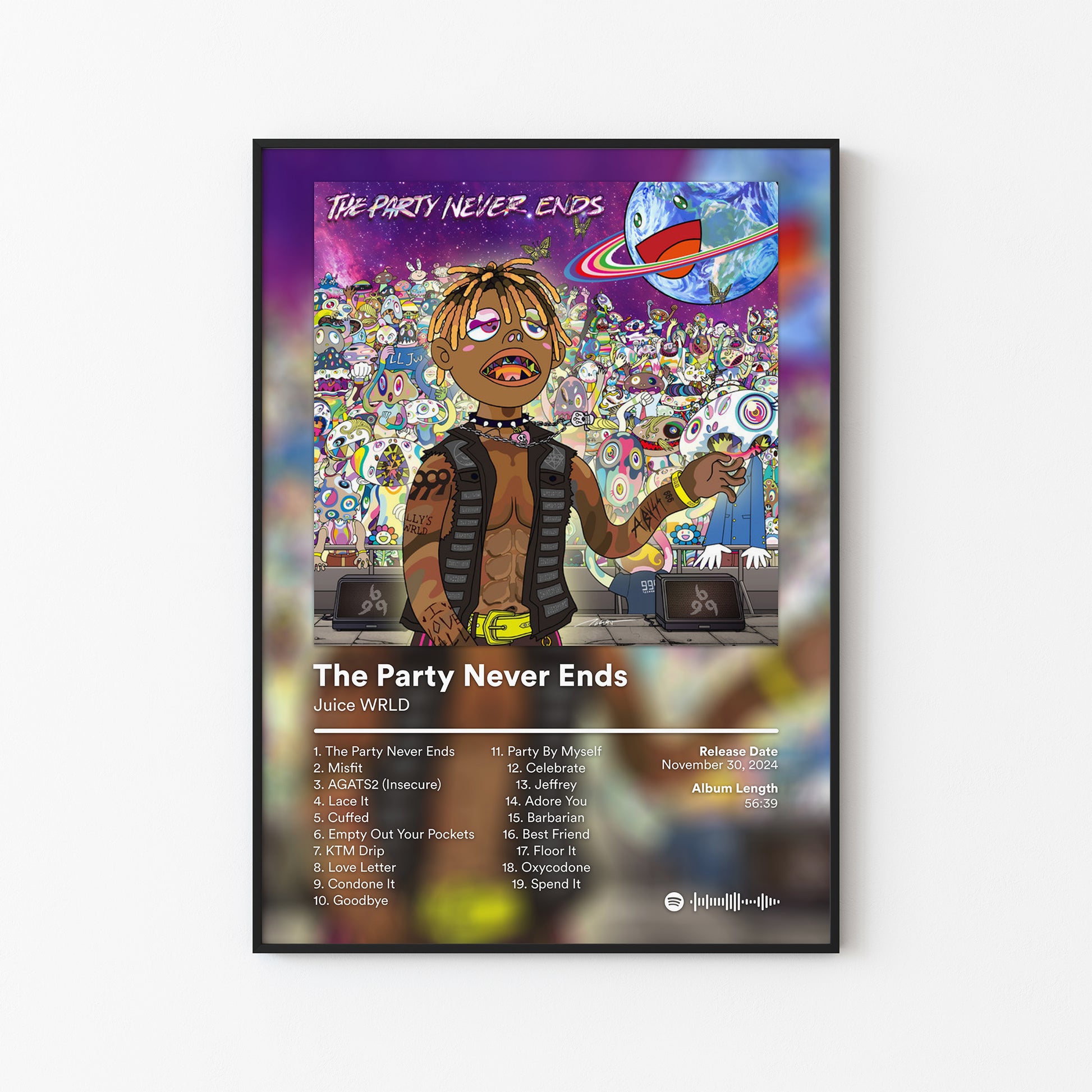Juice WRLD The Party Never Ends Album Poster
