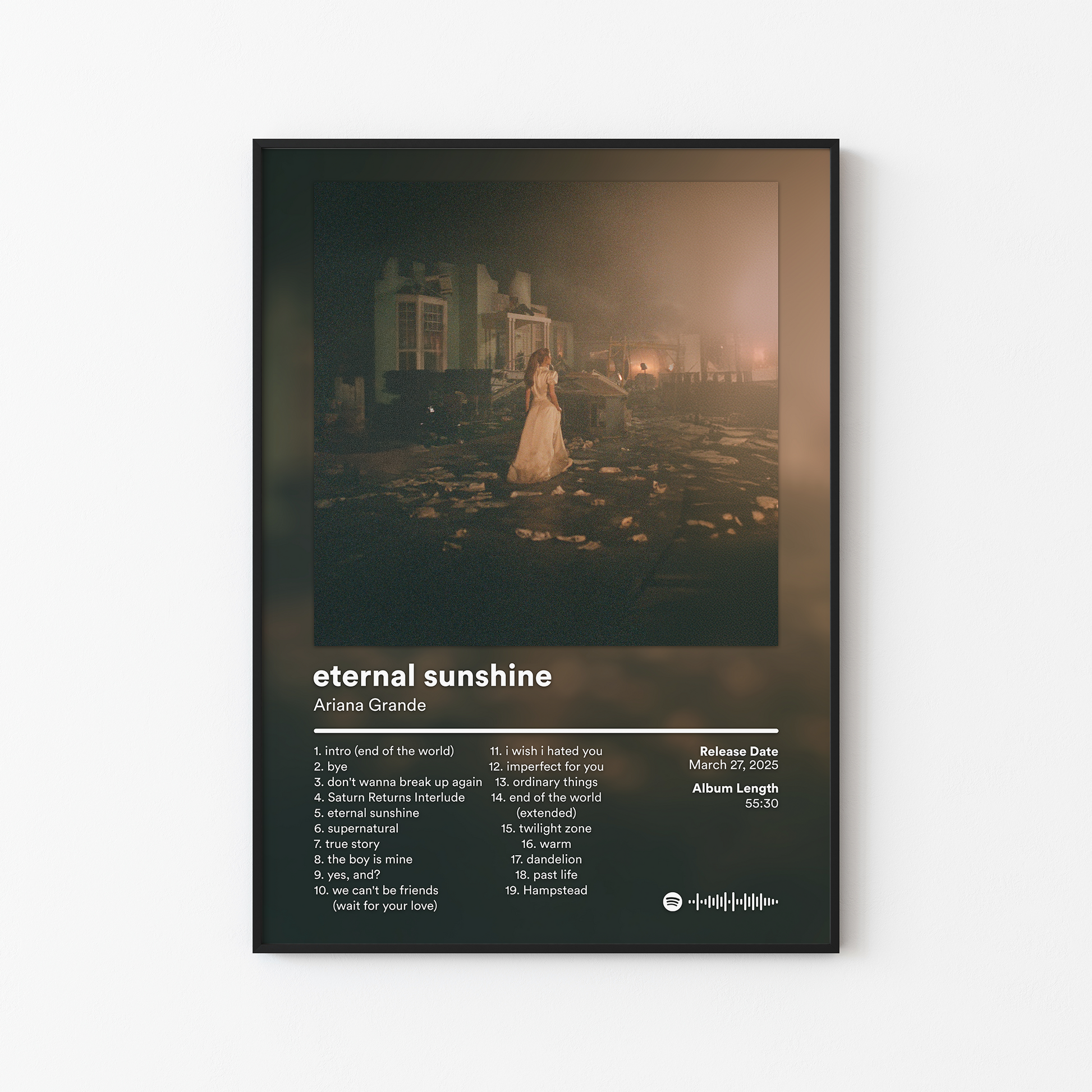 Ariana Grande eternal sunshine deluxe brighter days ahead Album Poster
