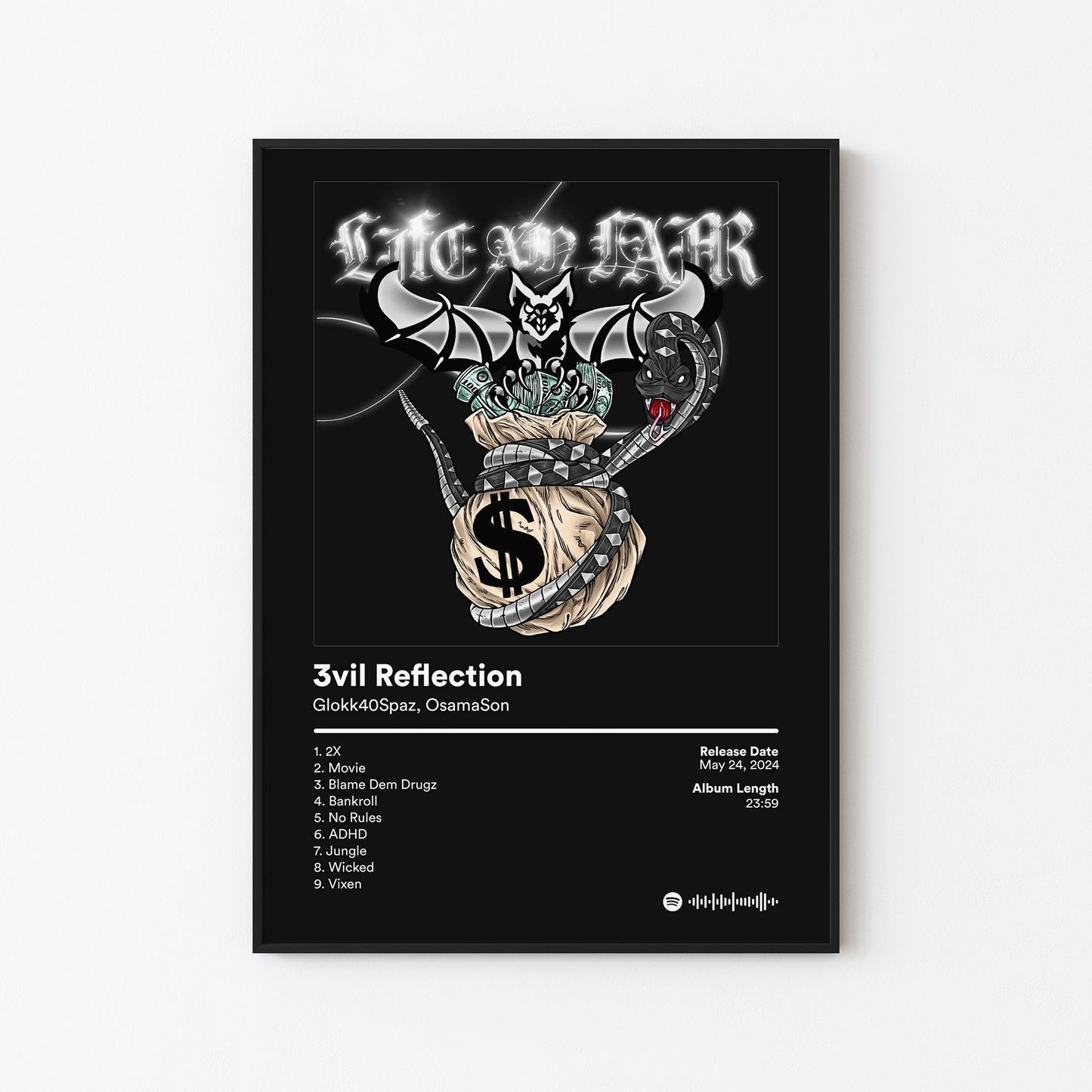 OsamaSon 3vil Reflection Album Poster