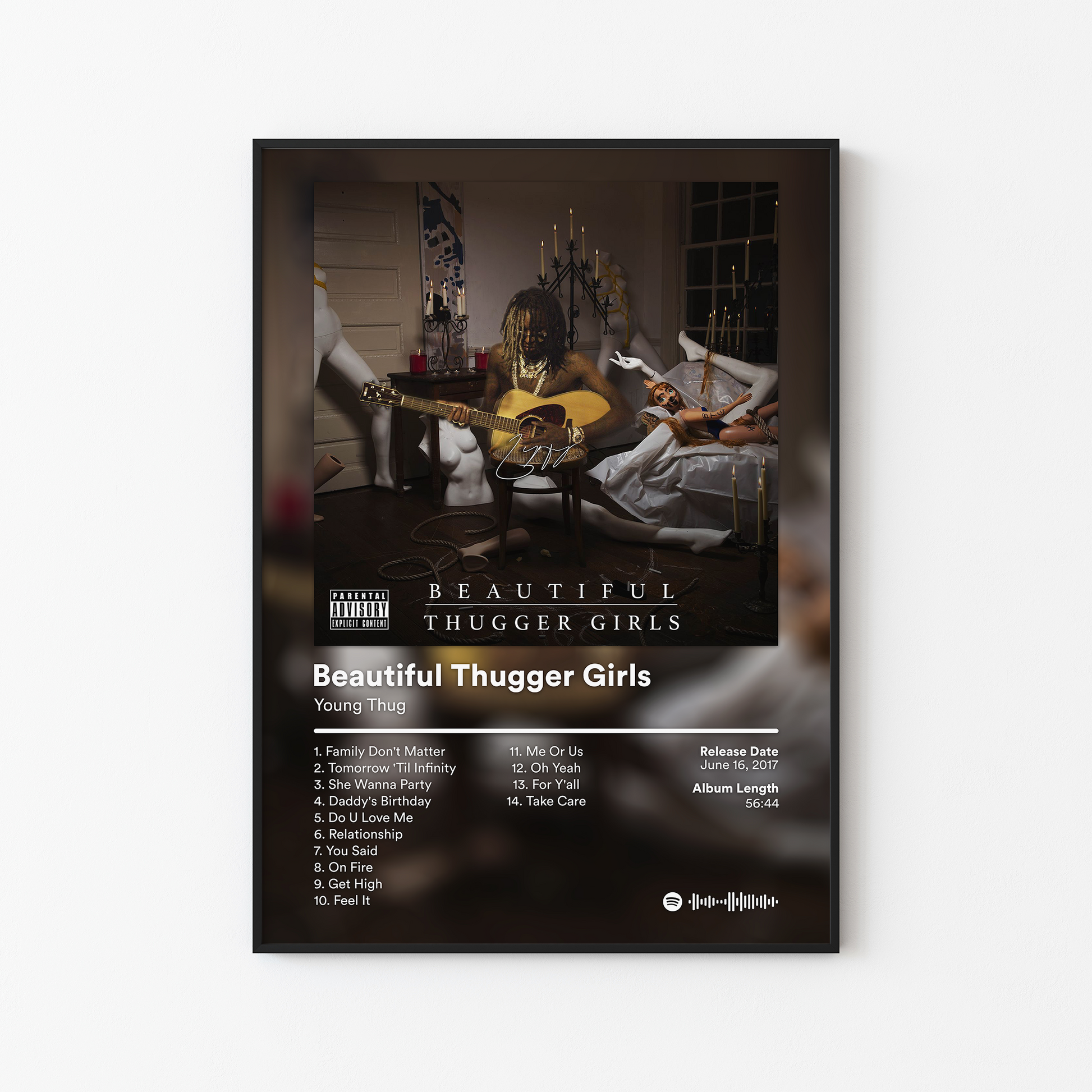 Young Thug Beautiful Thugger Girls Album Poster