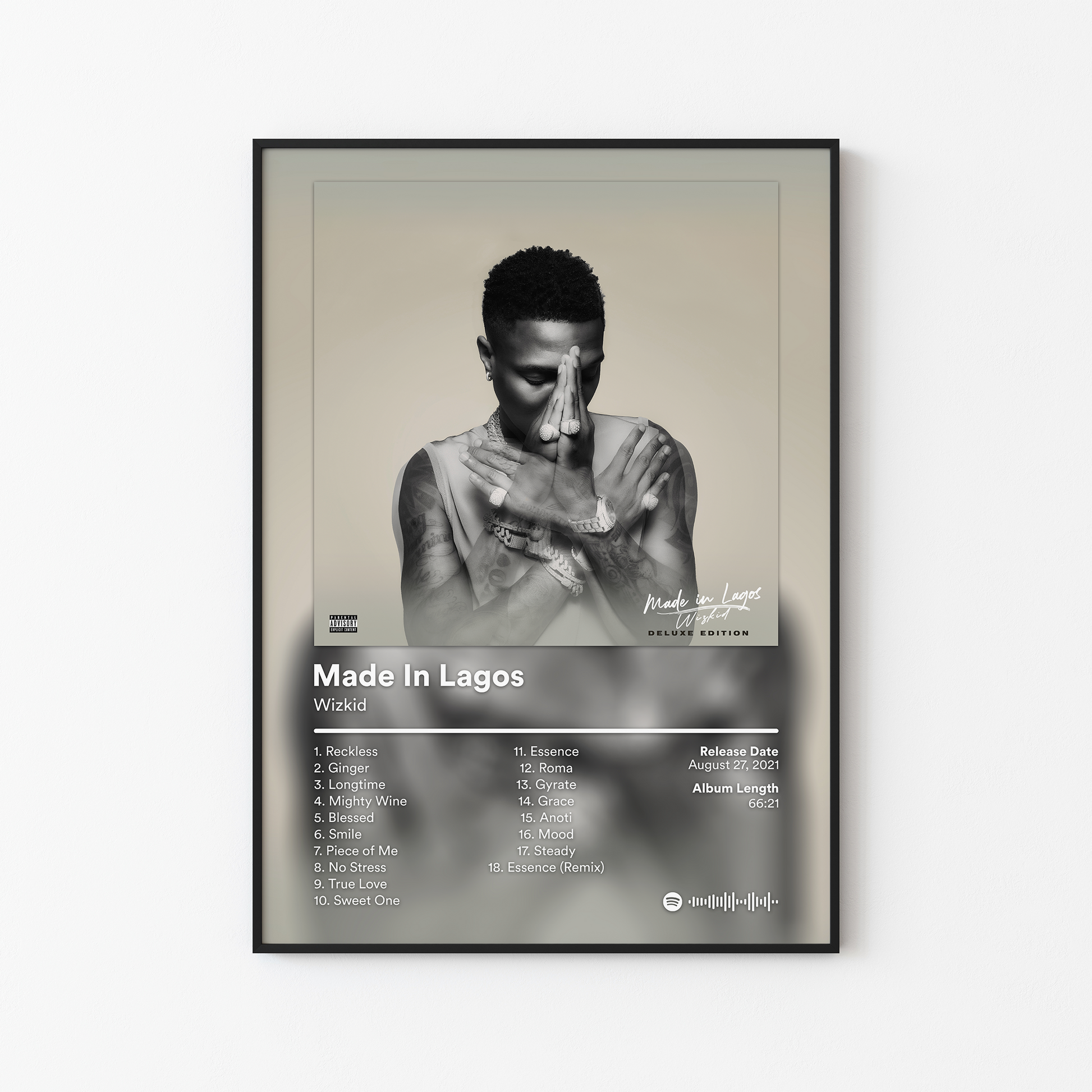 Wizkid Made In Lagos Deluxe Album Poster