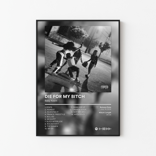 Baby Keem DIE FOR MY BITCH Album Poster