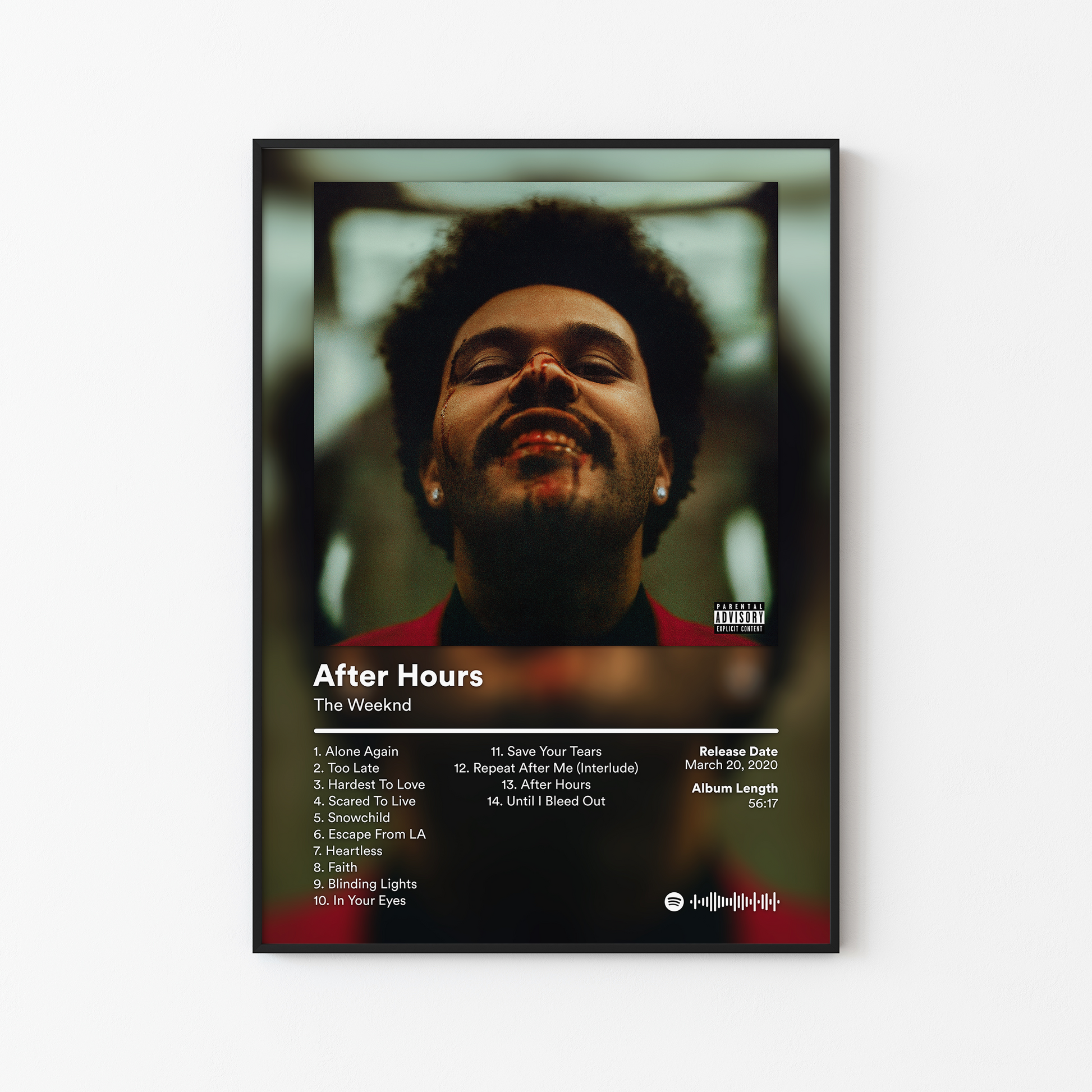 The Weeknd After Hours Album Poster