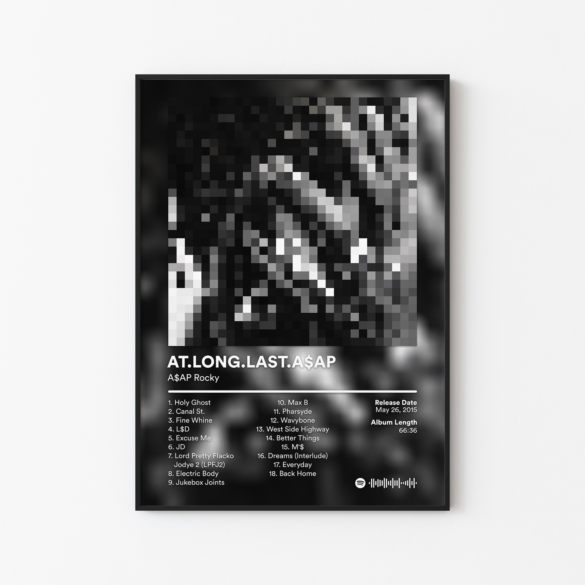 ASAP Rocky AT LONG LAST ASAP Album Poster