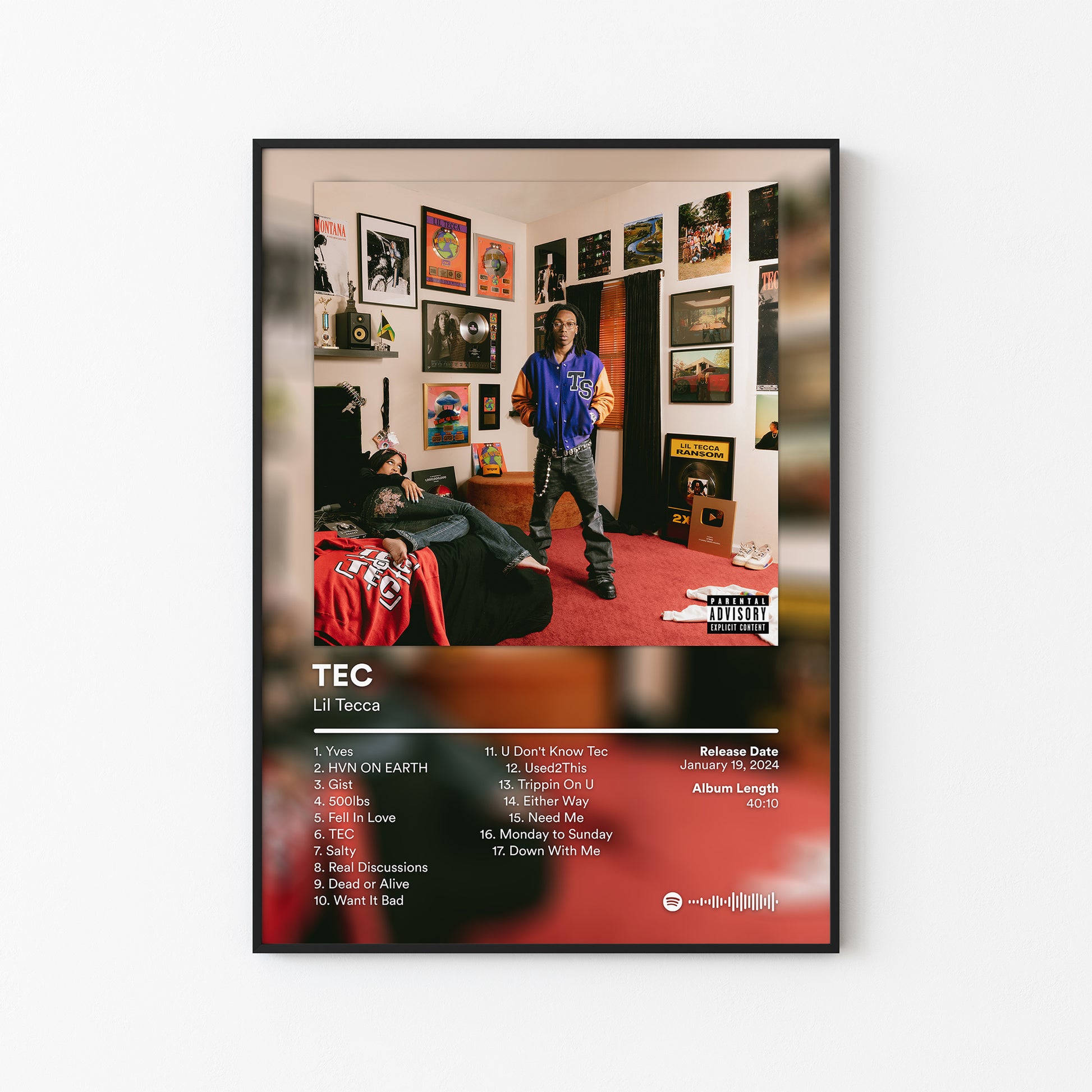 Lil Tecca TEC Album Poster