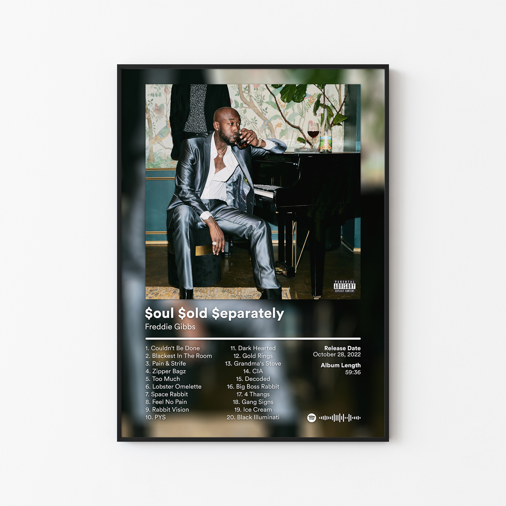 Freddie Gibbs Soul Sold Seperately Bonus Edition Album Poster