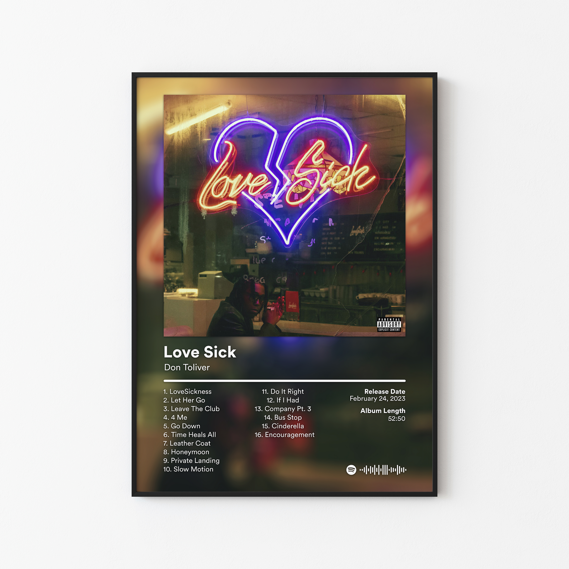 Don Toliver Love Sick Album Poster