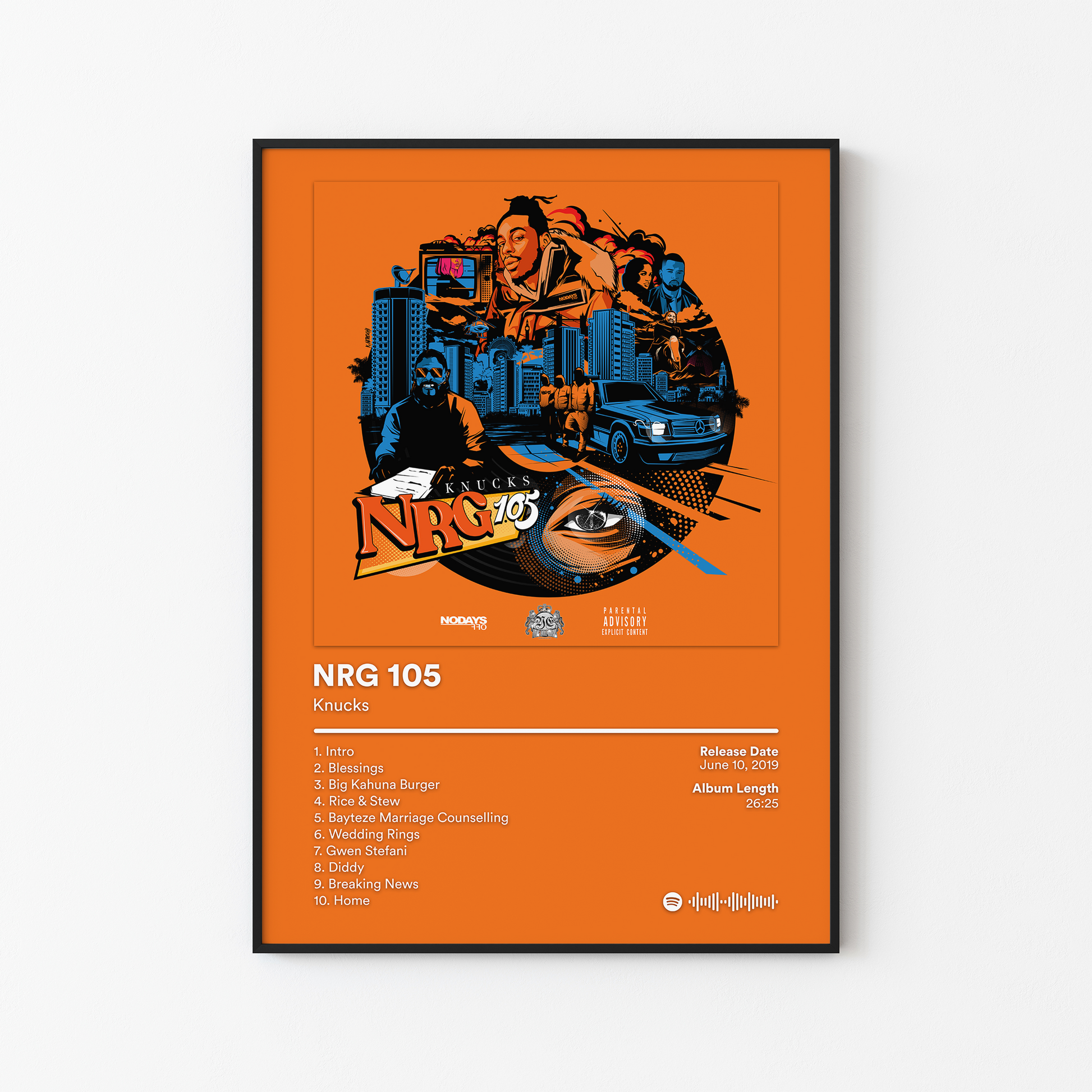 Knucks NRG 105 Album Poster