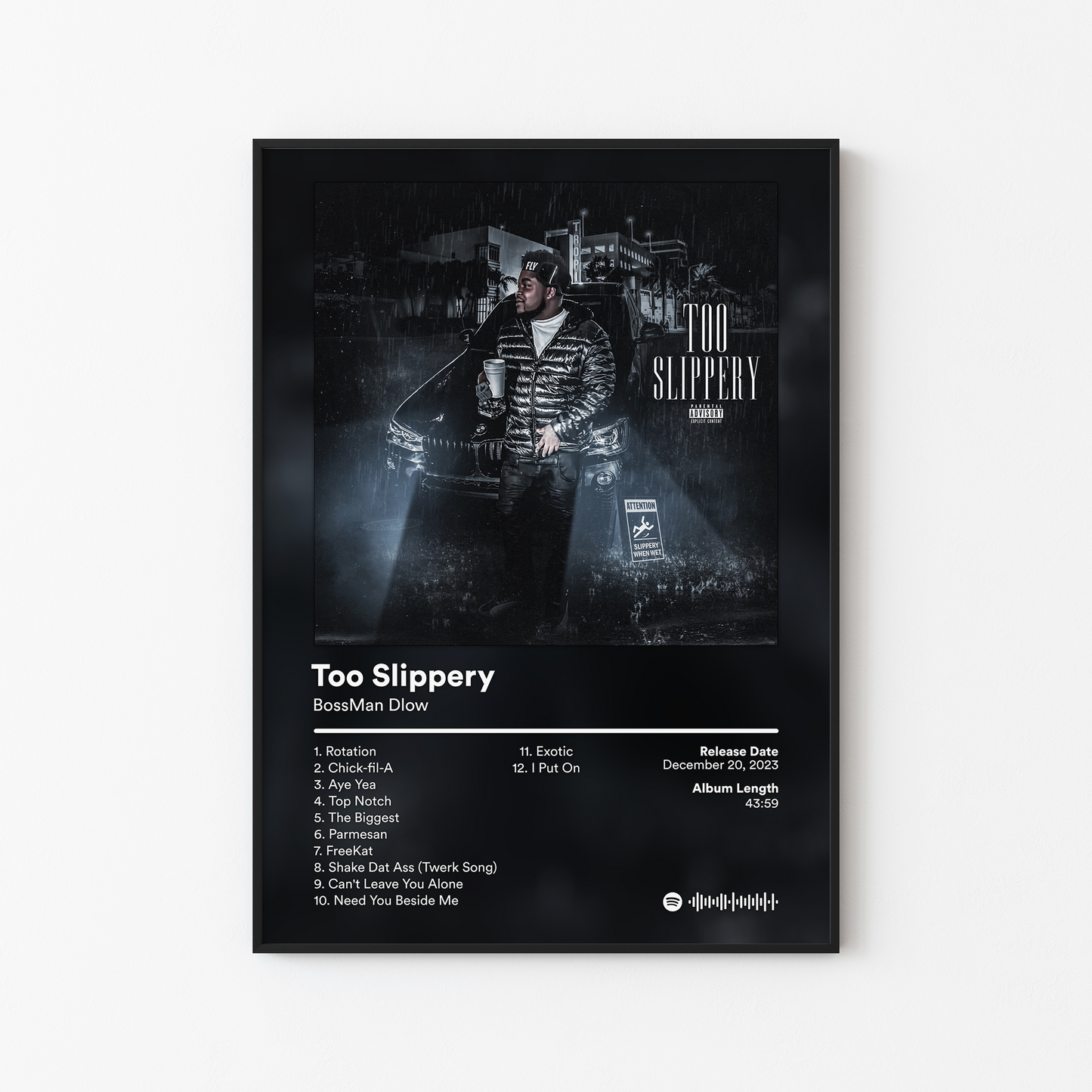 BossMan Dlow Too Slippery Album Poster