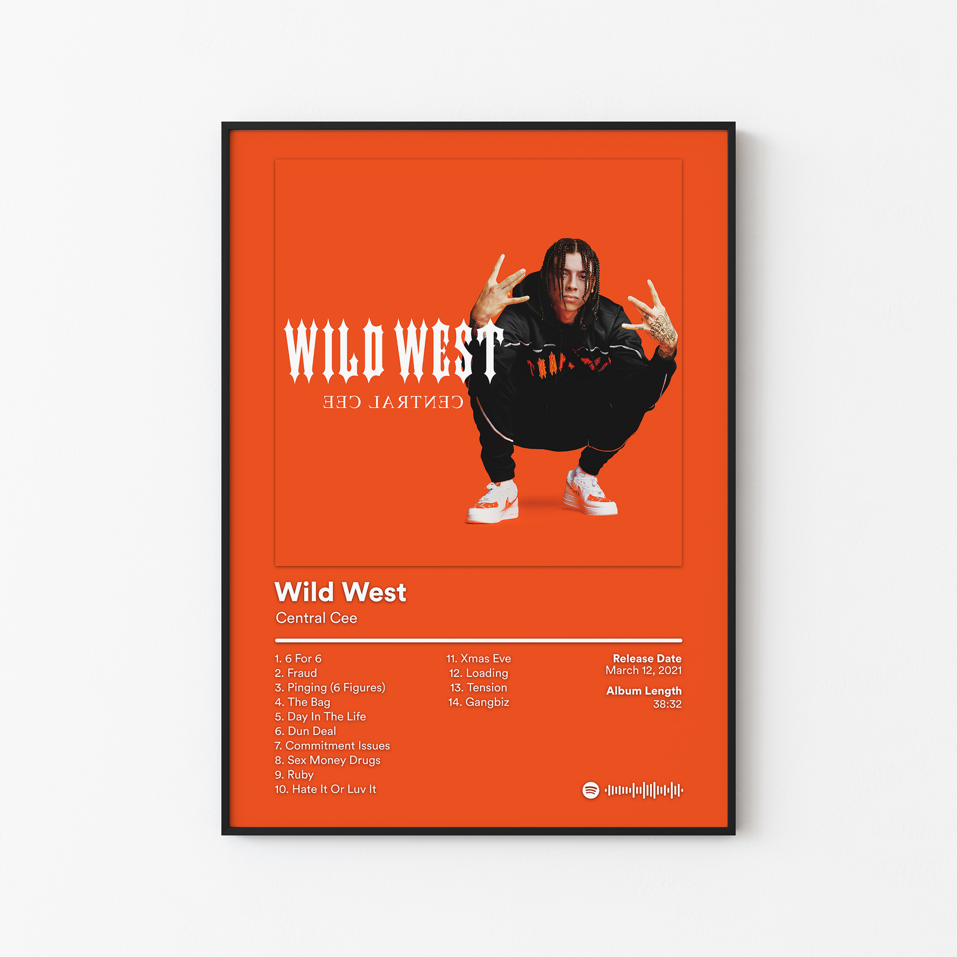 Central Cee Wild West Album Poster
