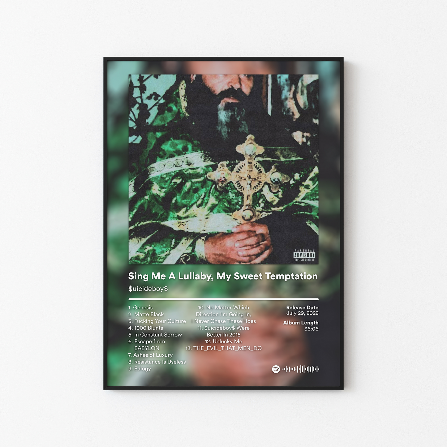 Suicideboys Sing Me A Lullaby My Sweet Temptation Album Poster