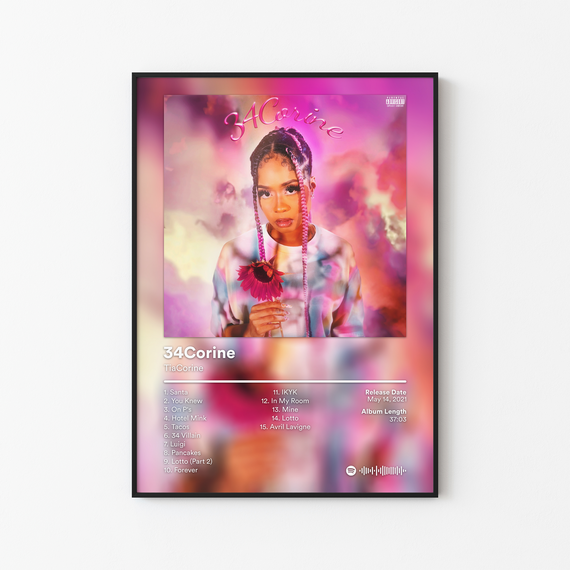 TiaCorine The Saga of 34Corine Album Posters