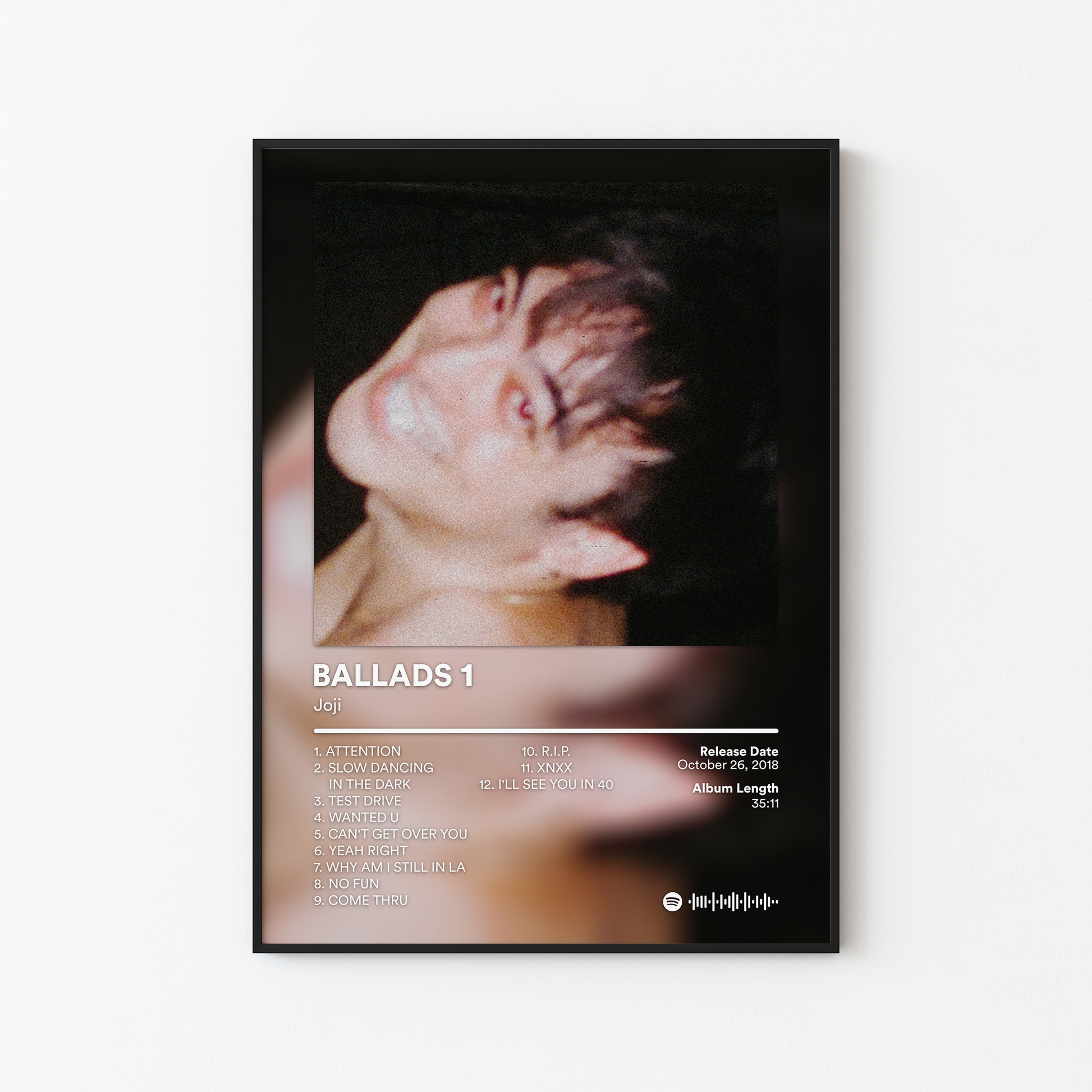 Joji BALLADS 1 Album Poster