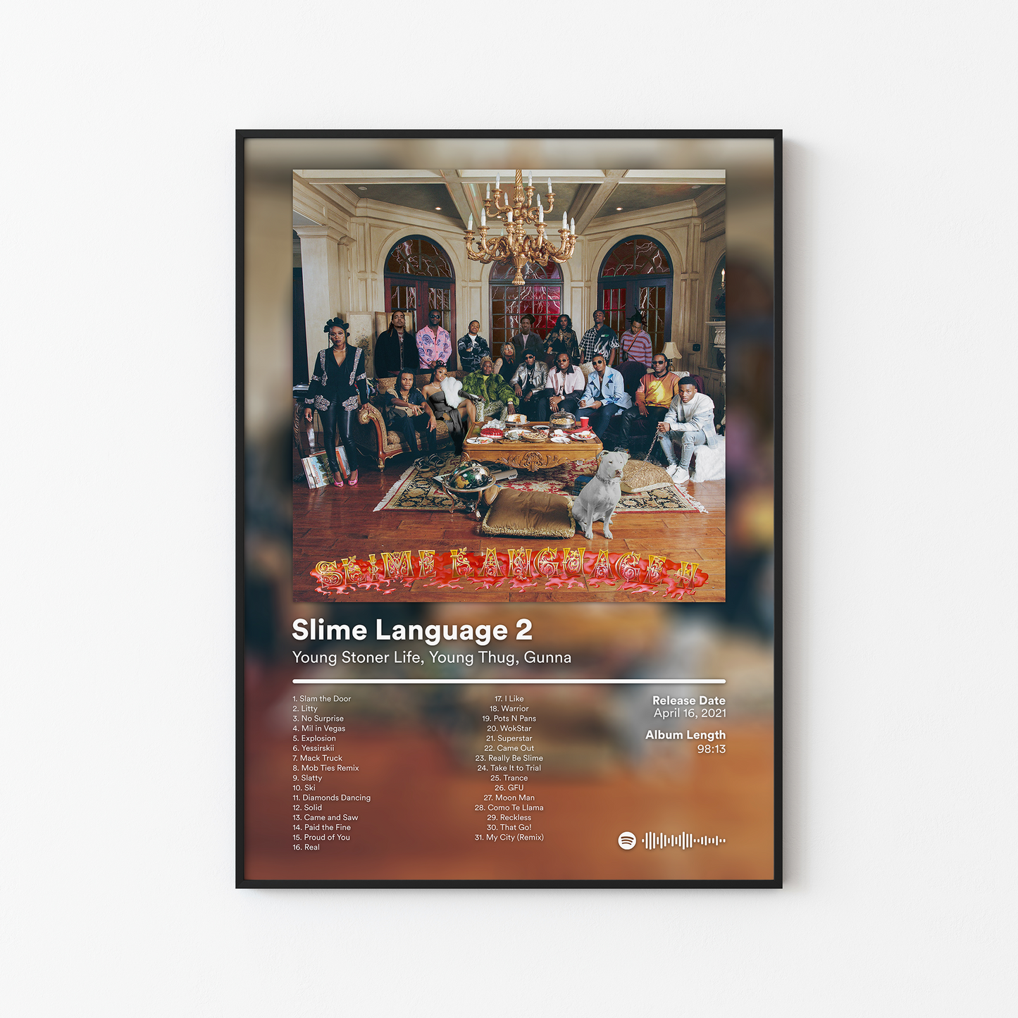 Young Thug Slime Language 2 Deluxe Album Poster