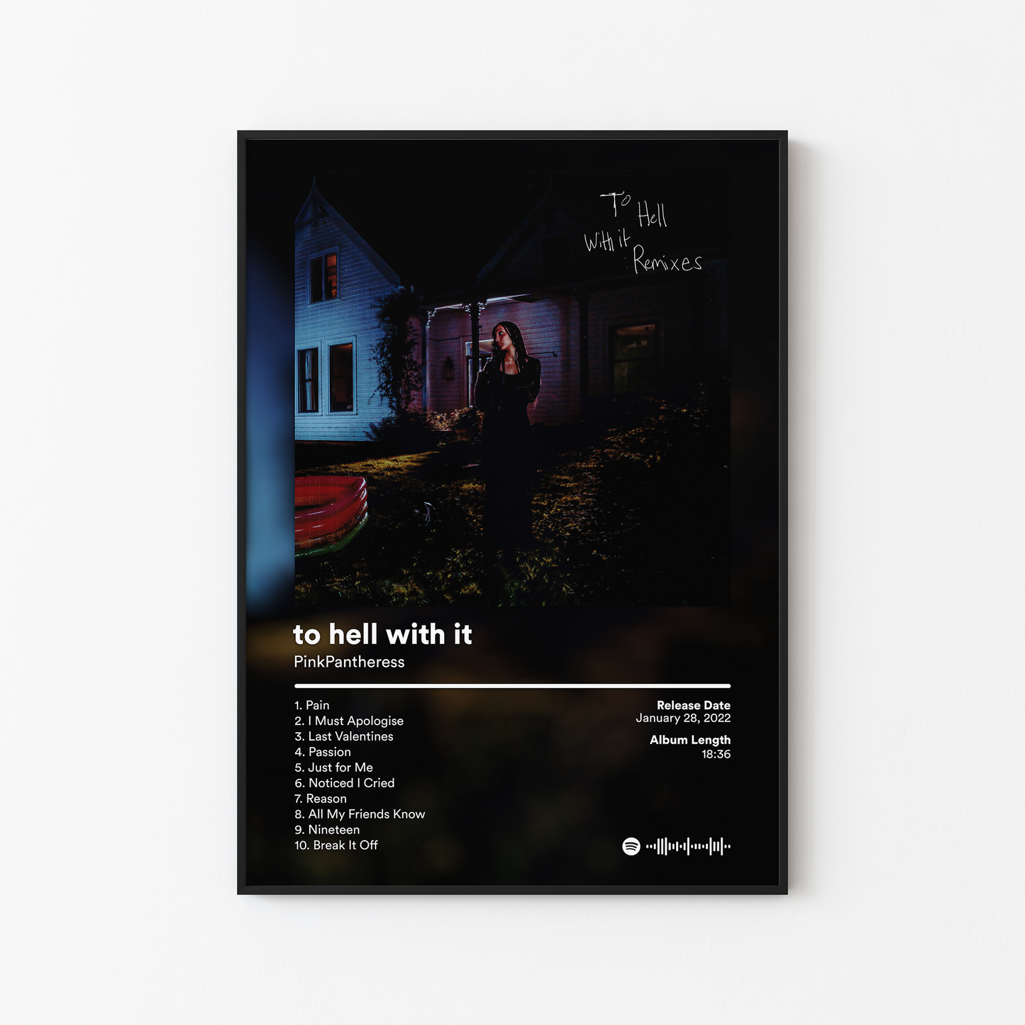 PinkPantheress to hell with it remixes Album Poster