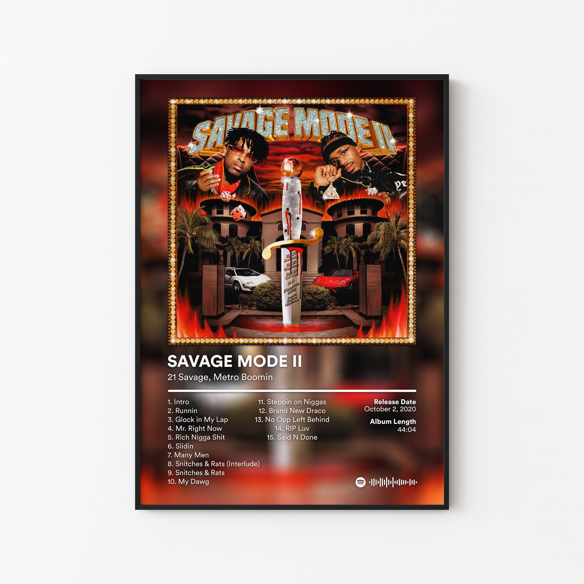 21 Savage SAVAGE MODE 2 Album Poster
