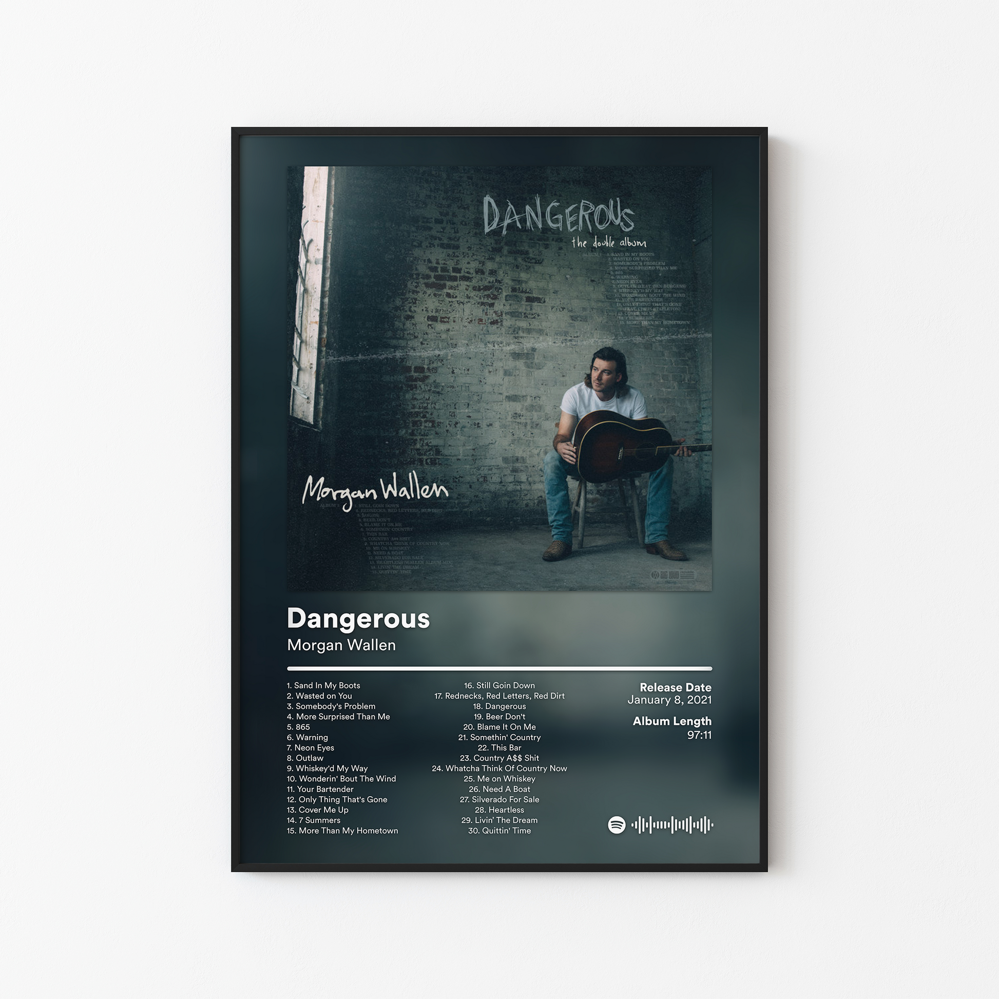 Morgan Wallen Dangerous The Double Album Album Poster