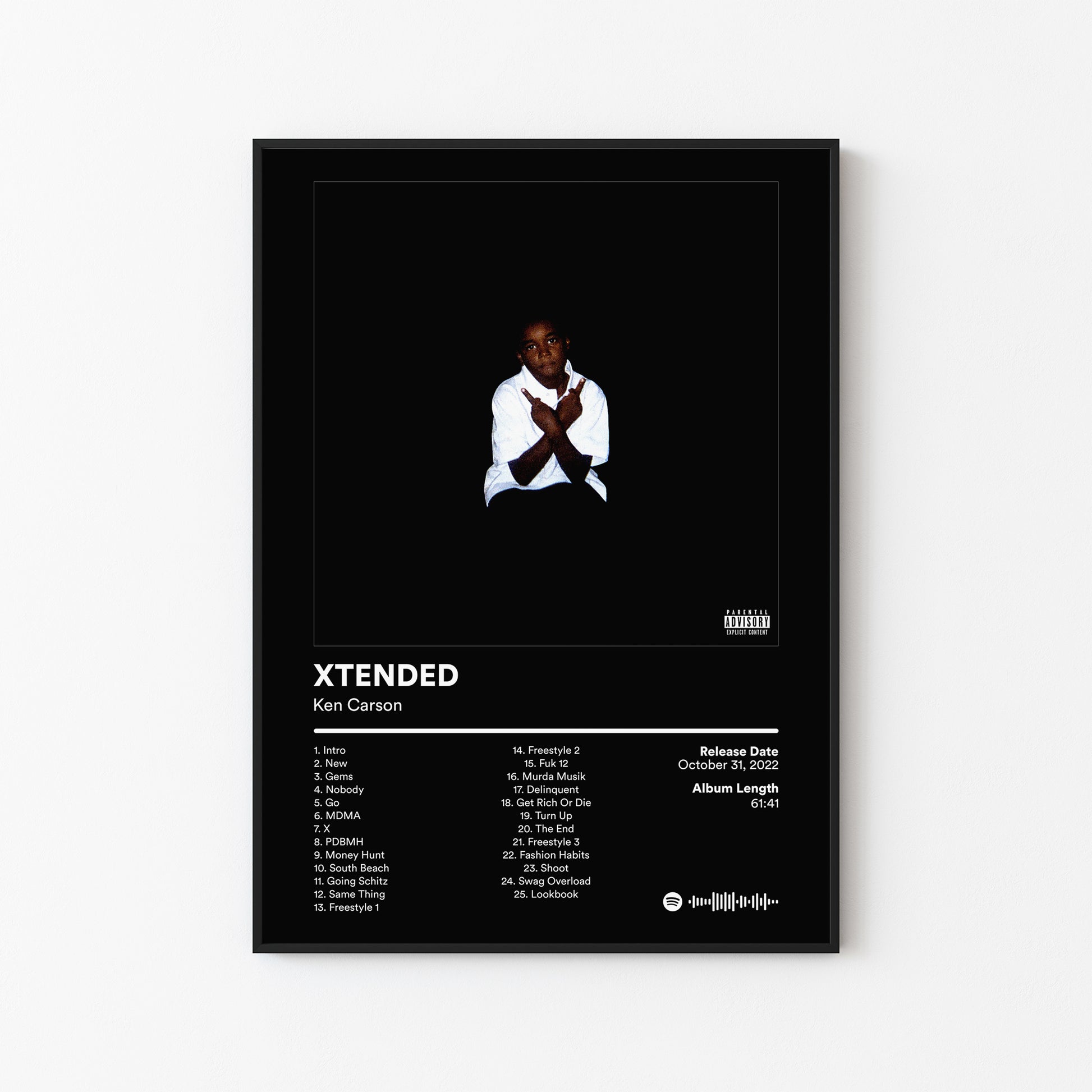 Ken Carson XTENDED Album Poster