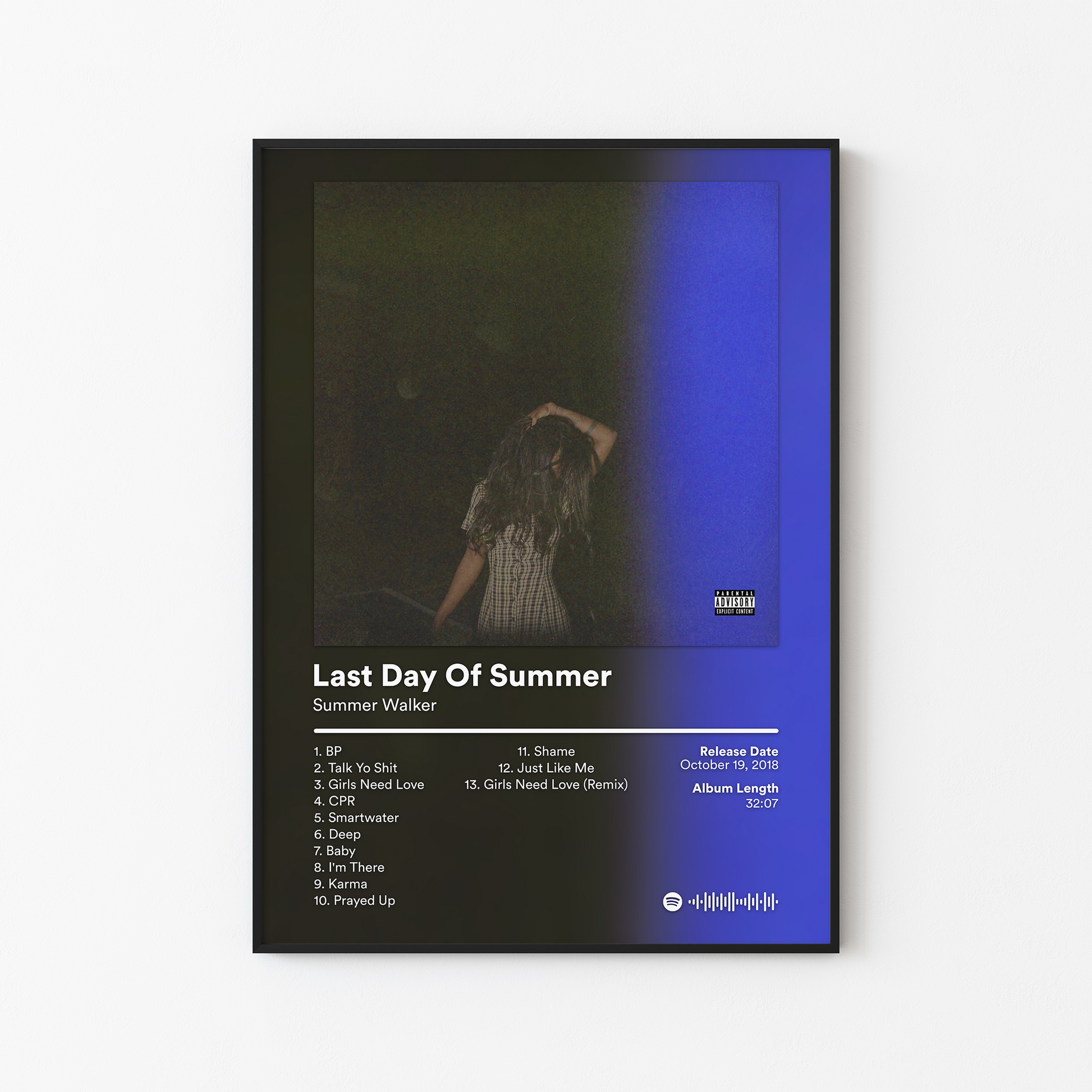 Summer Walker Last Day Of Summer Album Poster
