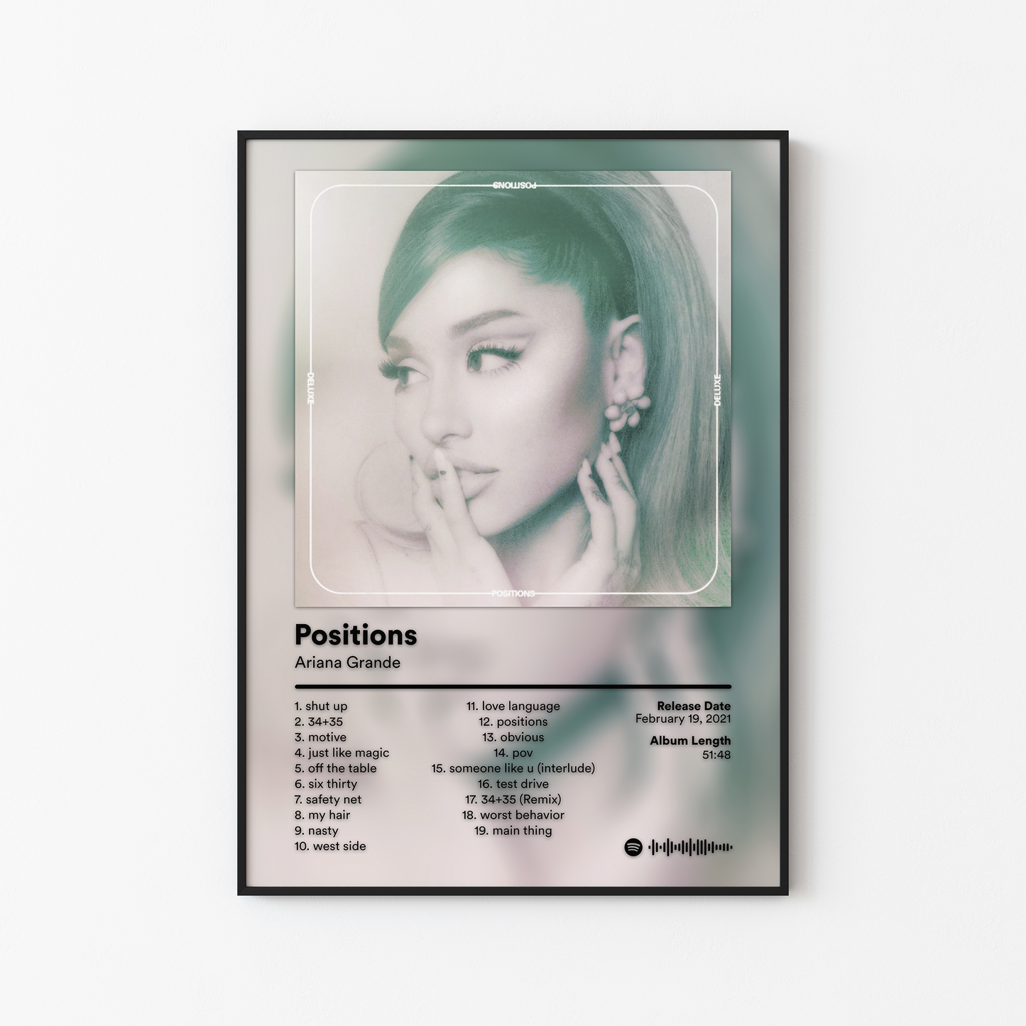 Ariana Grande Positions Album Poster