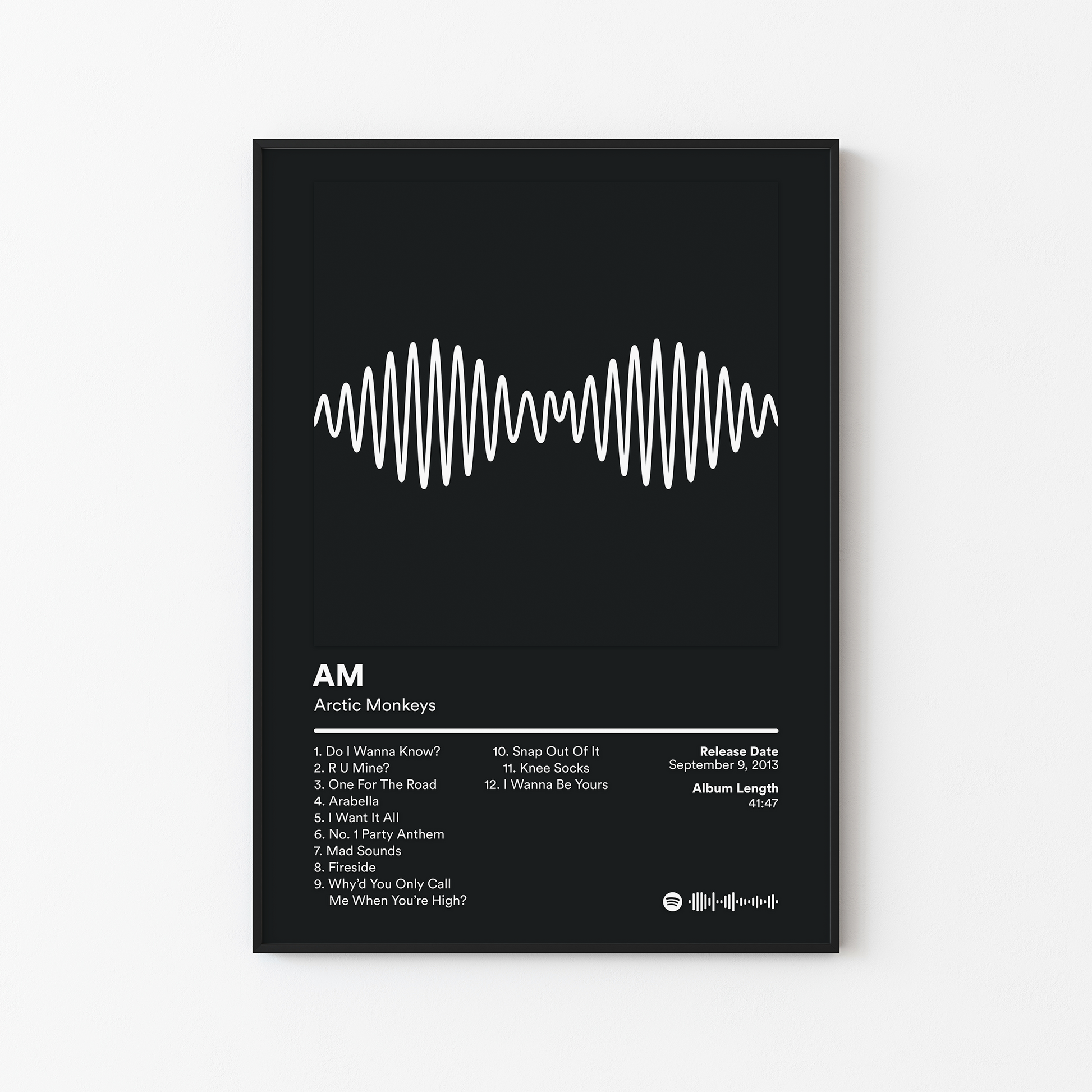 Arctic Monkeys AM Album Poster