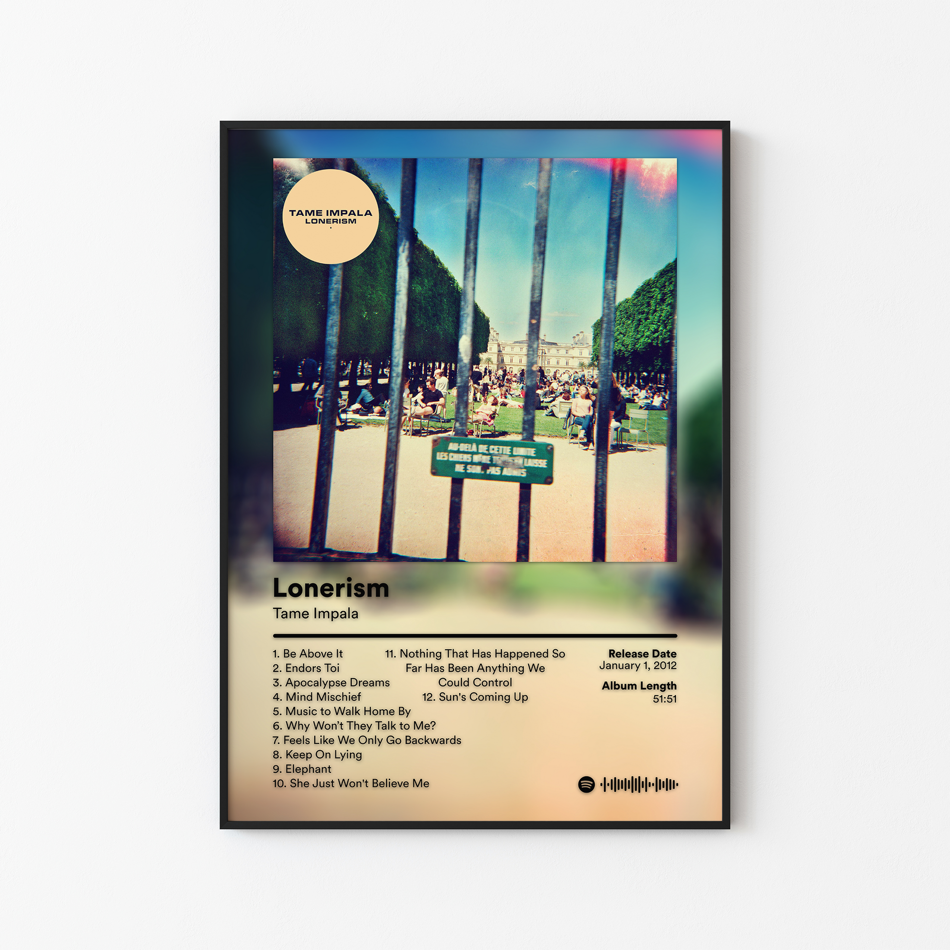 Tame Impala Lonerism Album Poster
