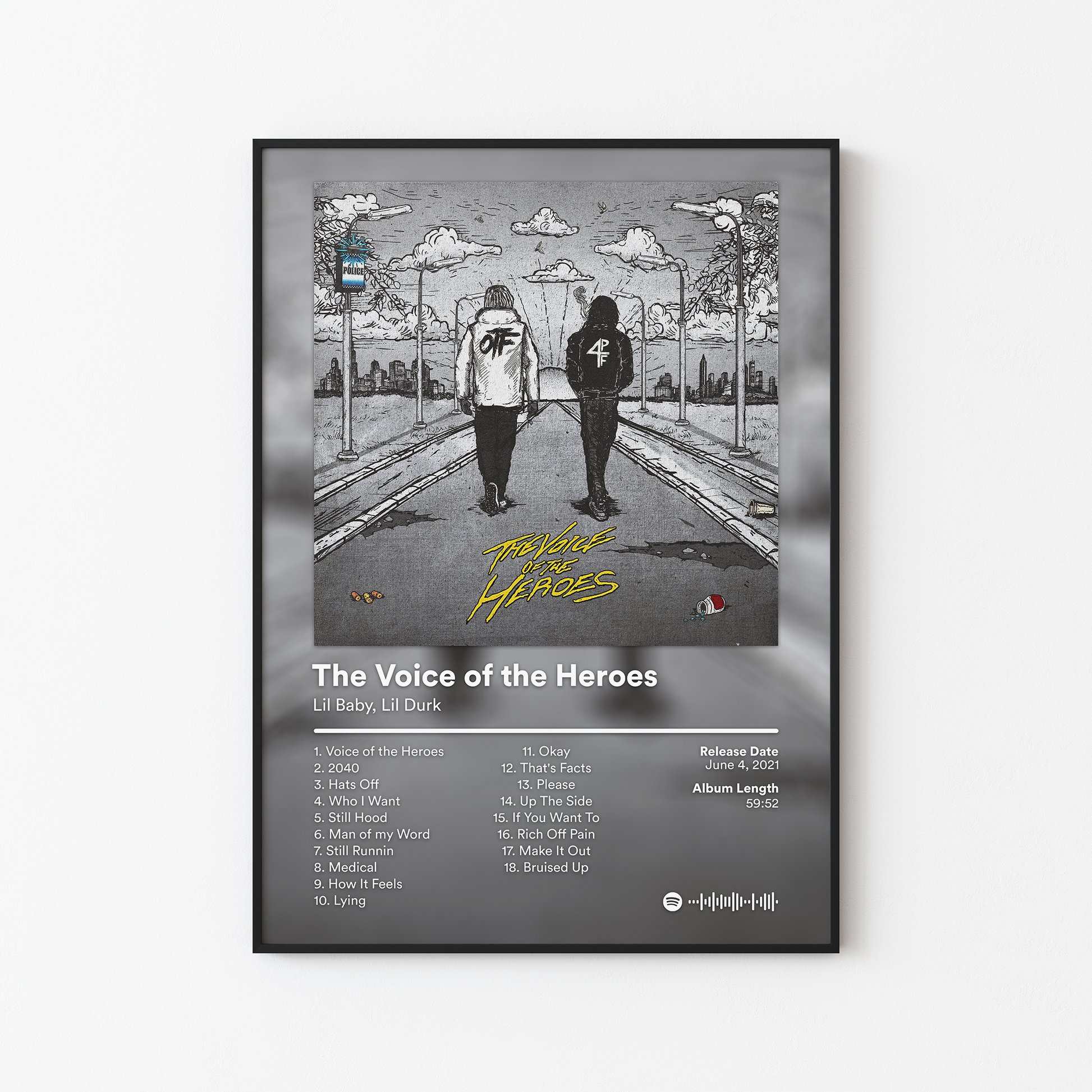 Lil Baby The Voice of the Heroes Album Poster