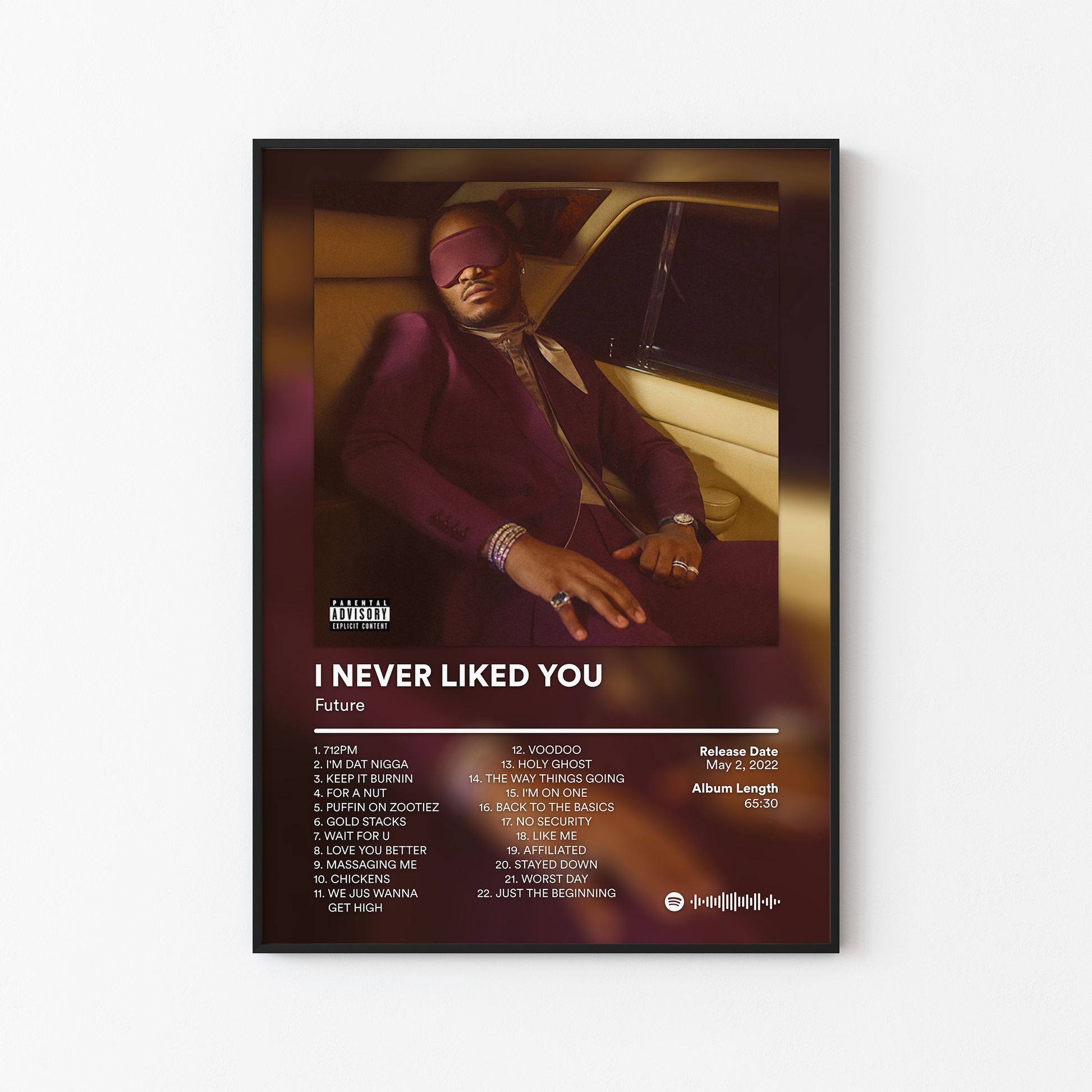 Future I NEVER LIKED YOU Album Poster