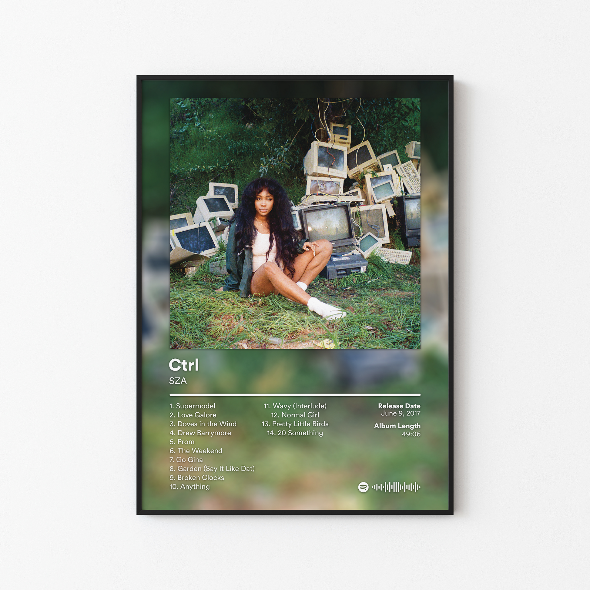SZA Ctrl Album Poster