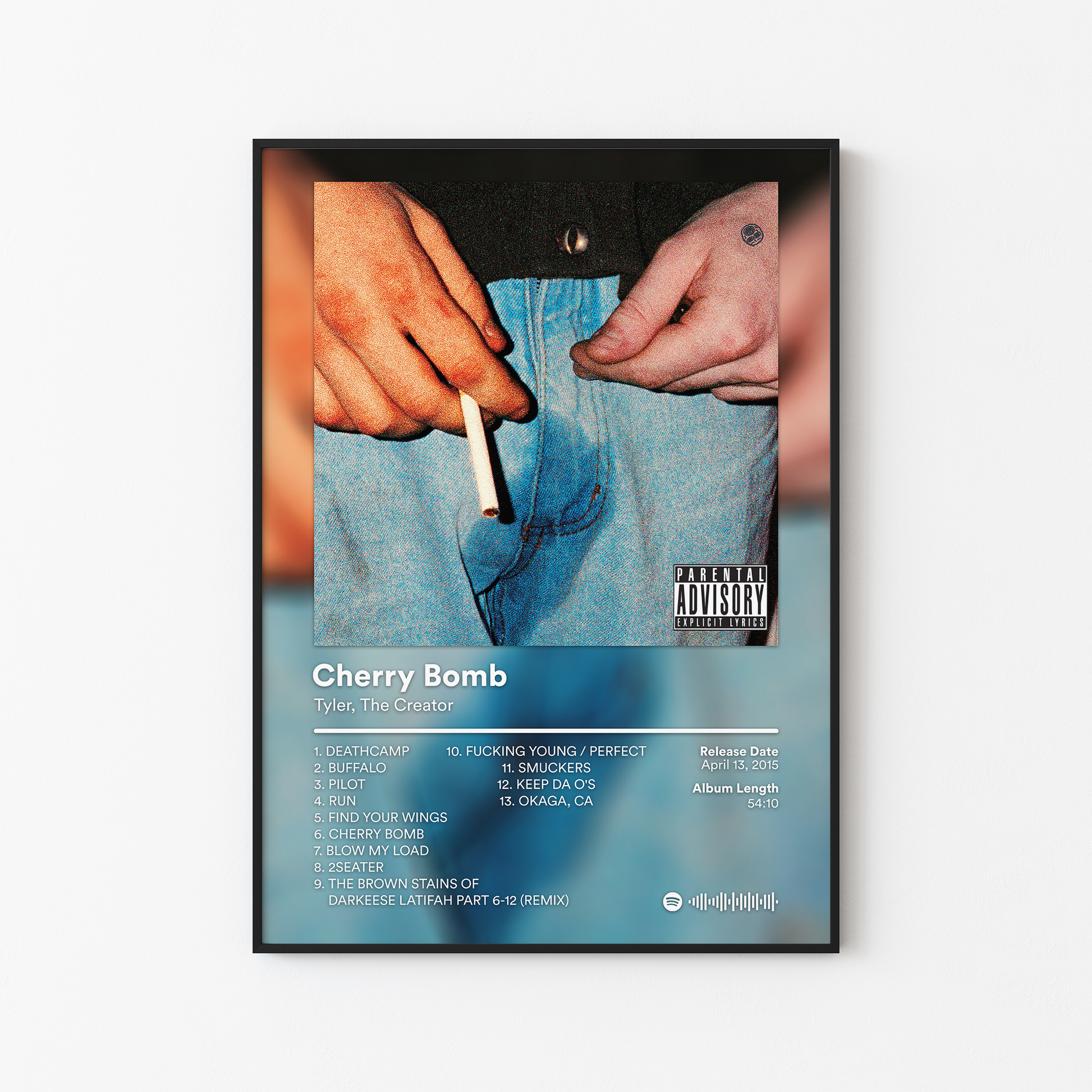Tyler The Creator Cherry Bomb Album Poster