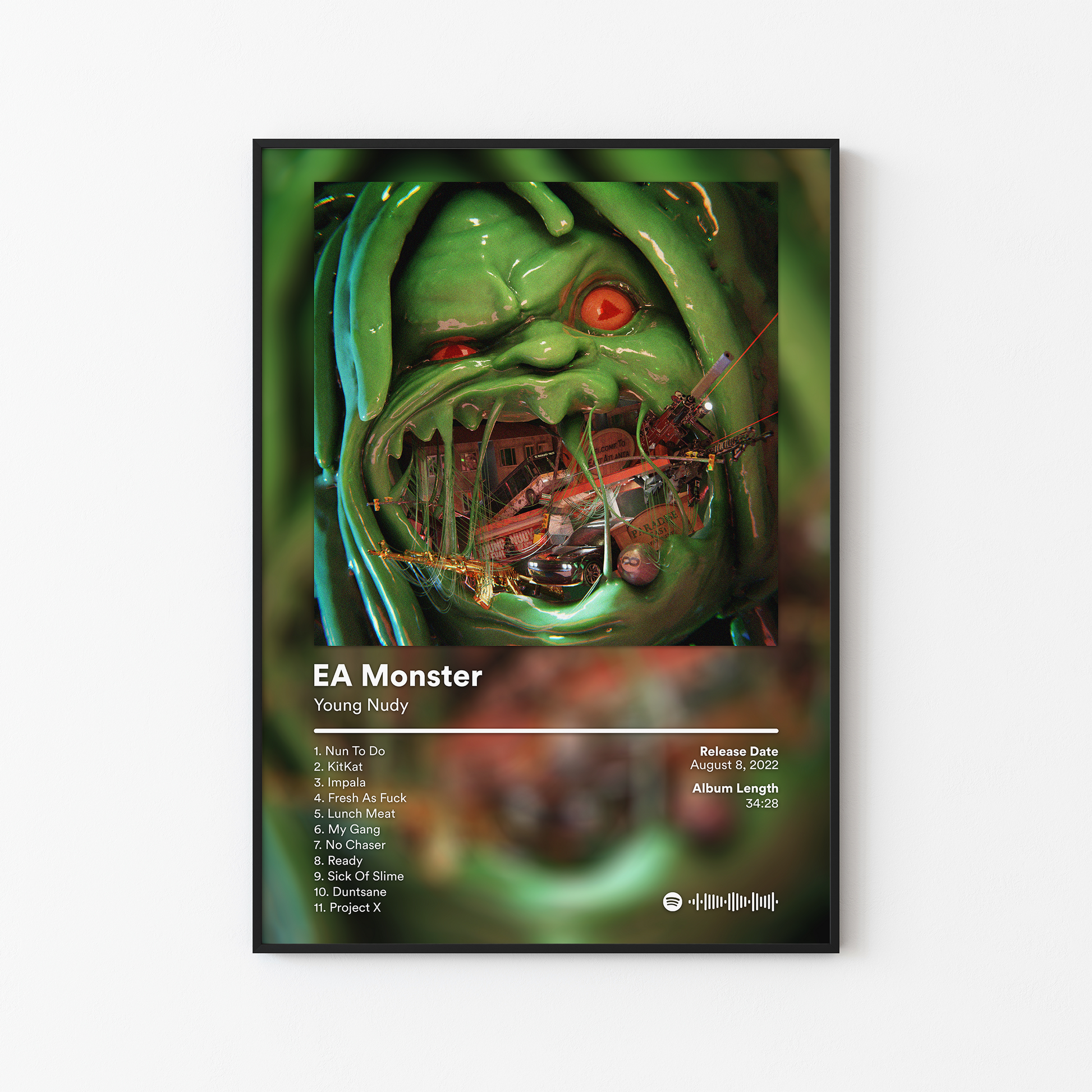 Young Nudy EA Monster Album Poster