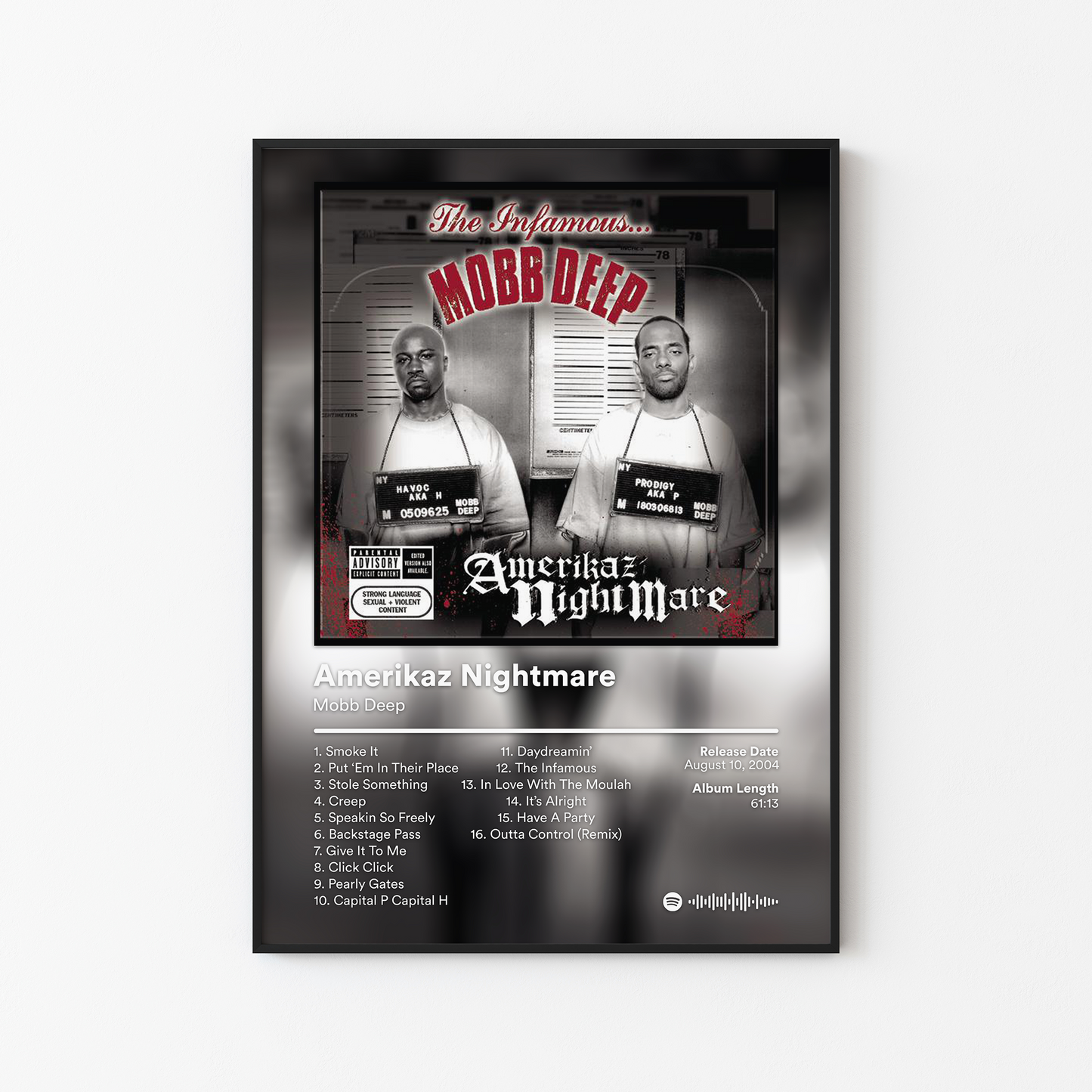 Mobb Deep Amerikaz Nightmare Album Poster