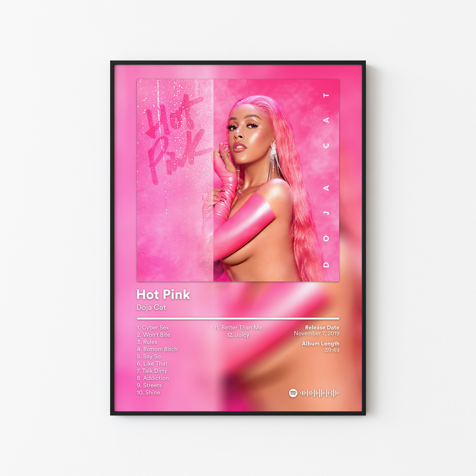 Doja Cat Hot Pink Album Poster