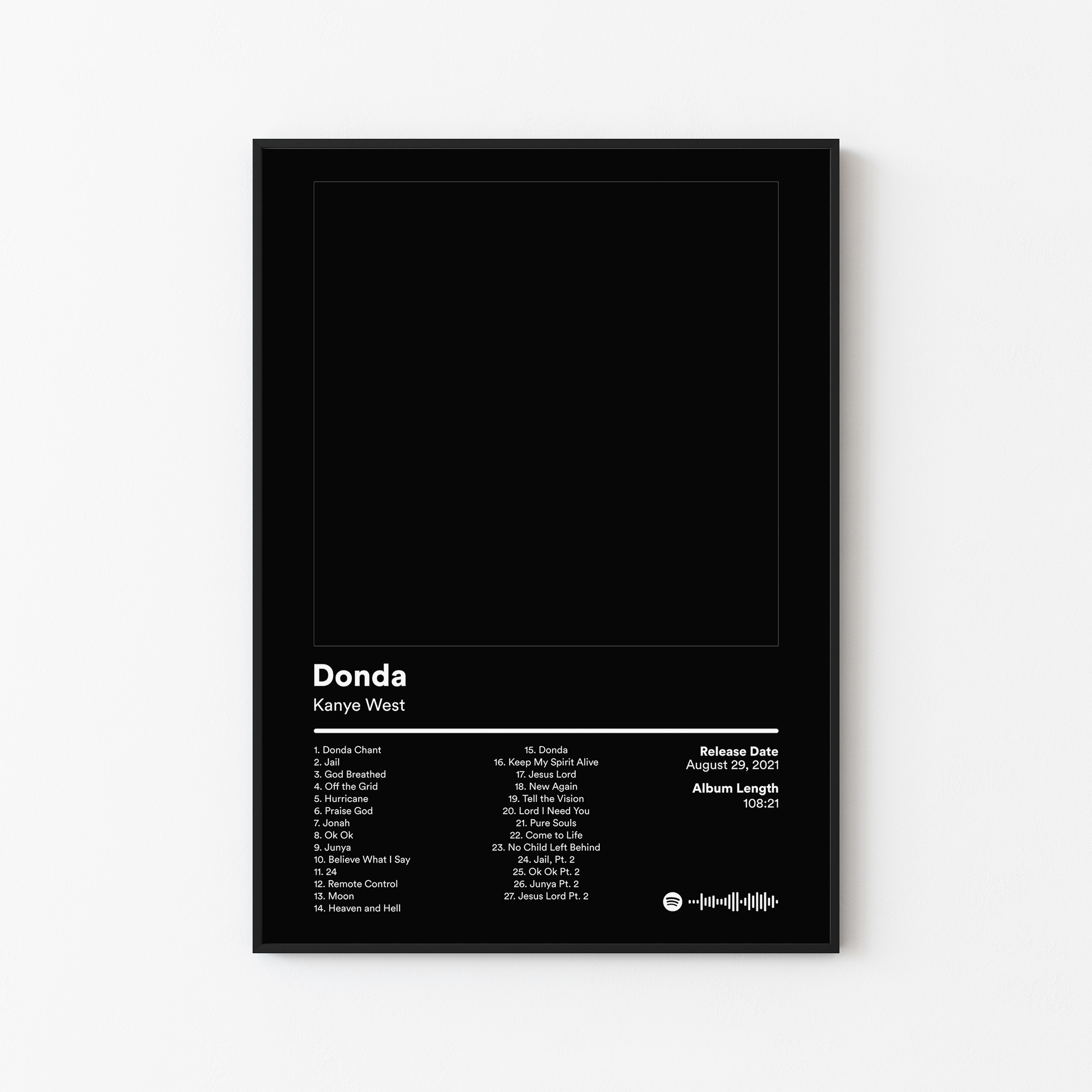Kanye West Donda Album Poster