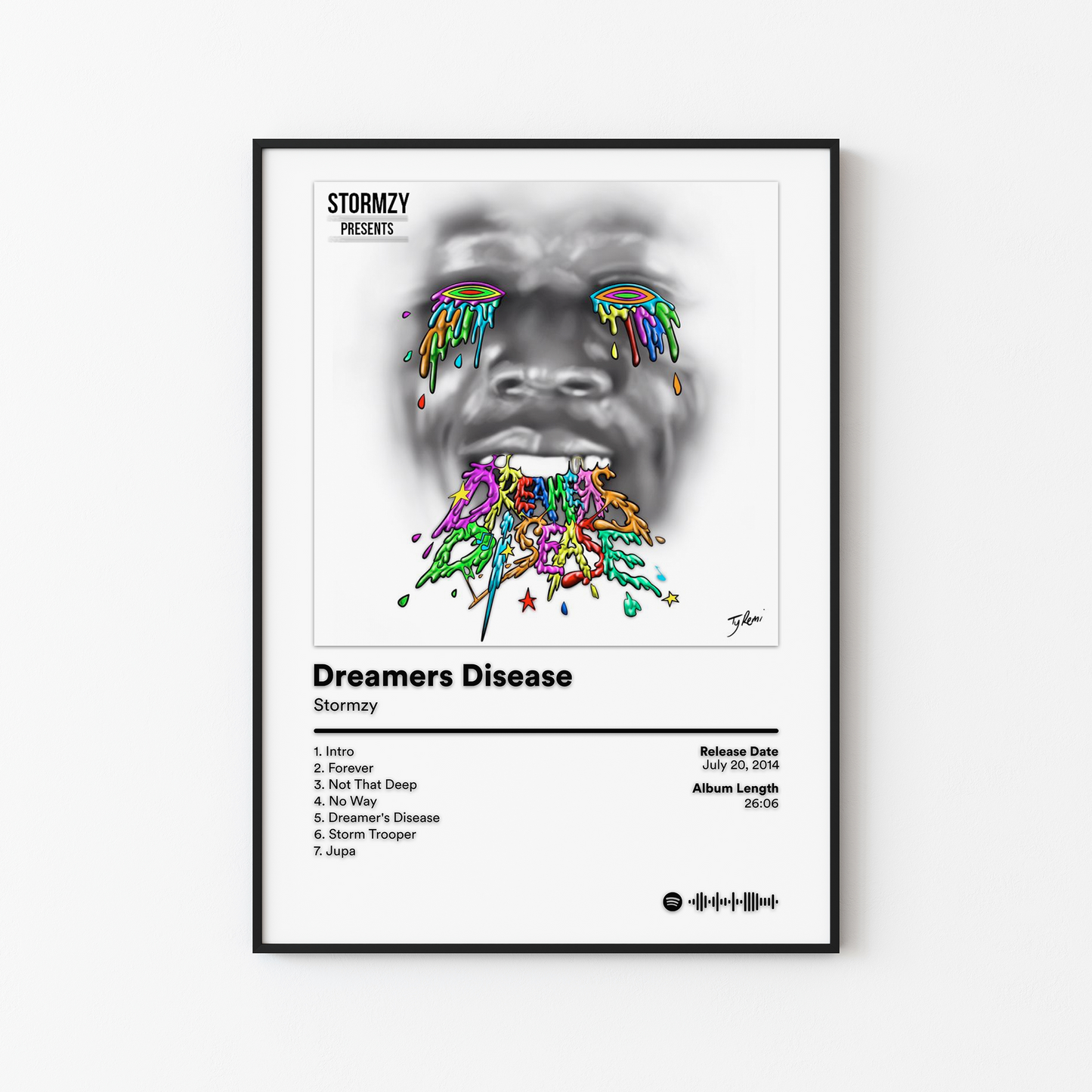 Stormzy Dreamers Disease Album Poster