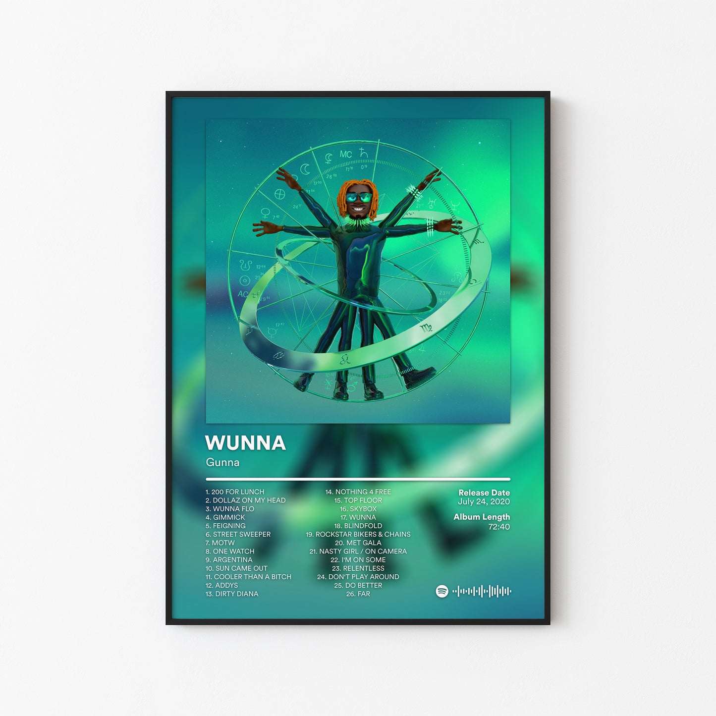 Gunna WUNNA Deluxe Album Poster