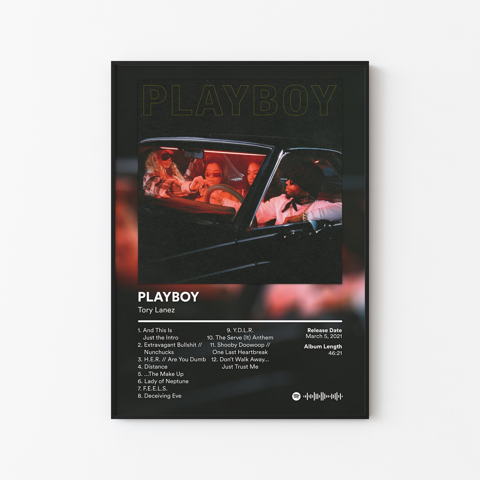 Tory Lanez PLAYBOY Album Poster