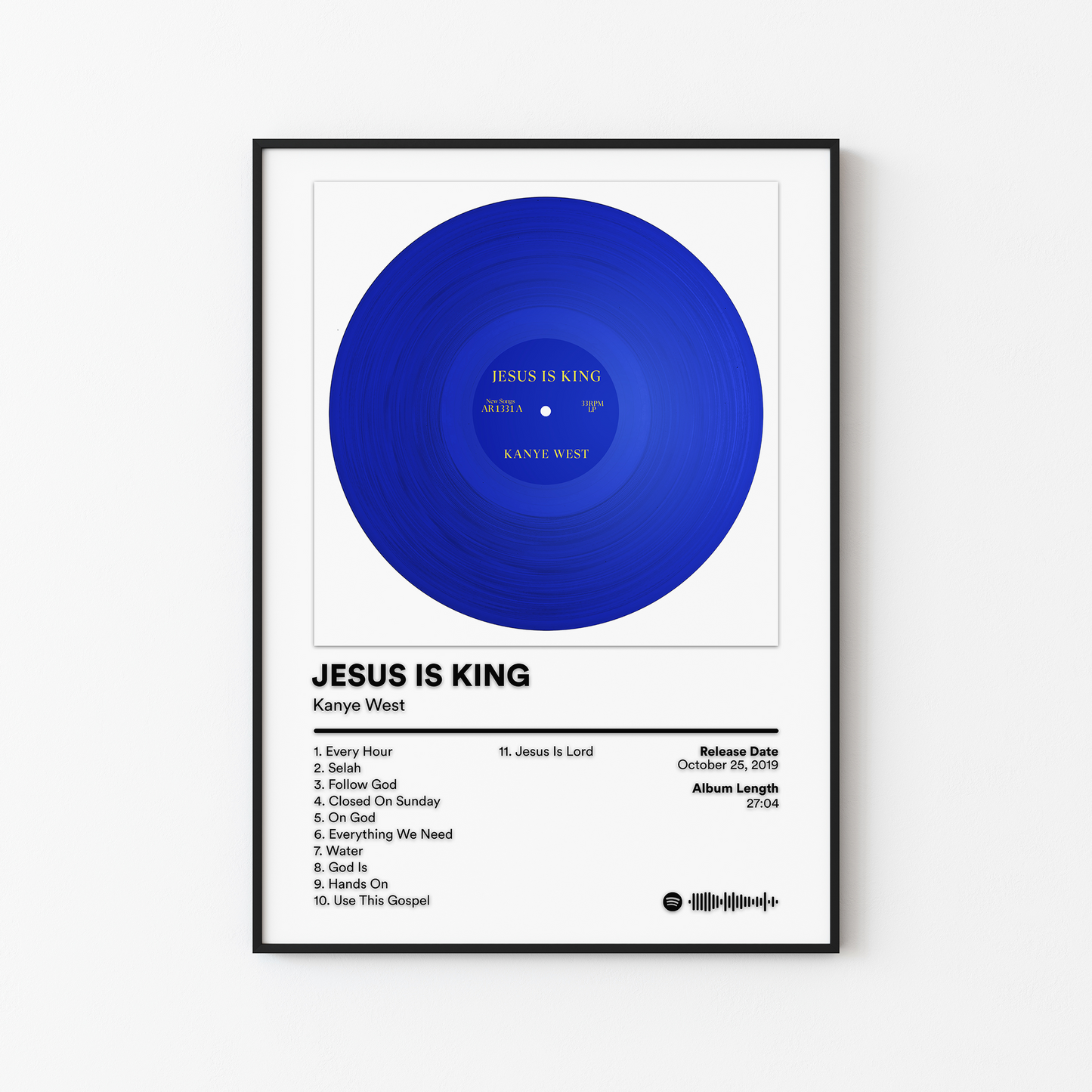 Kanye West JESUS IS KING Album Poster