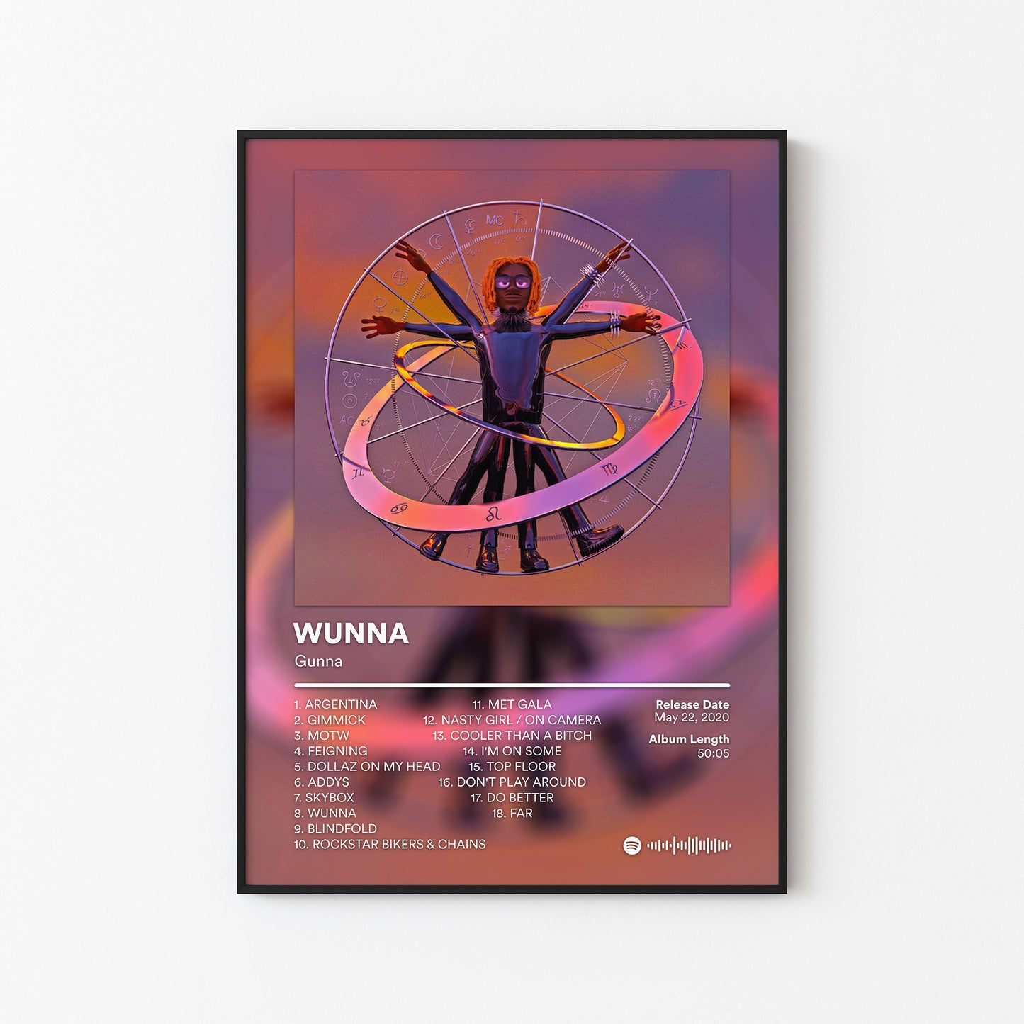 Gunna WUNNA Album Poster