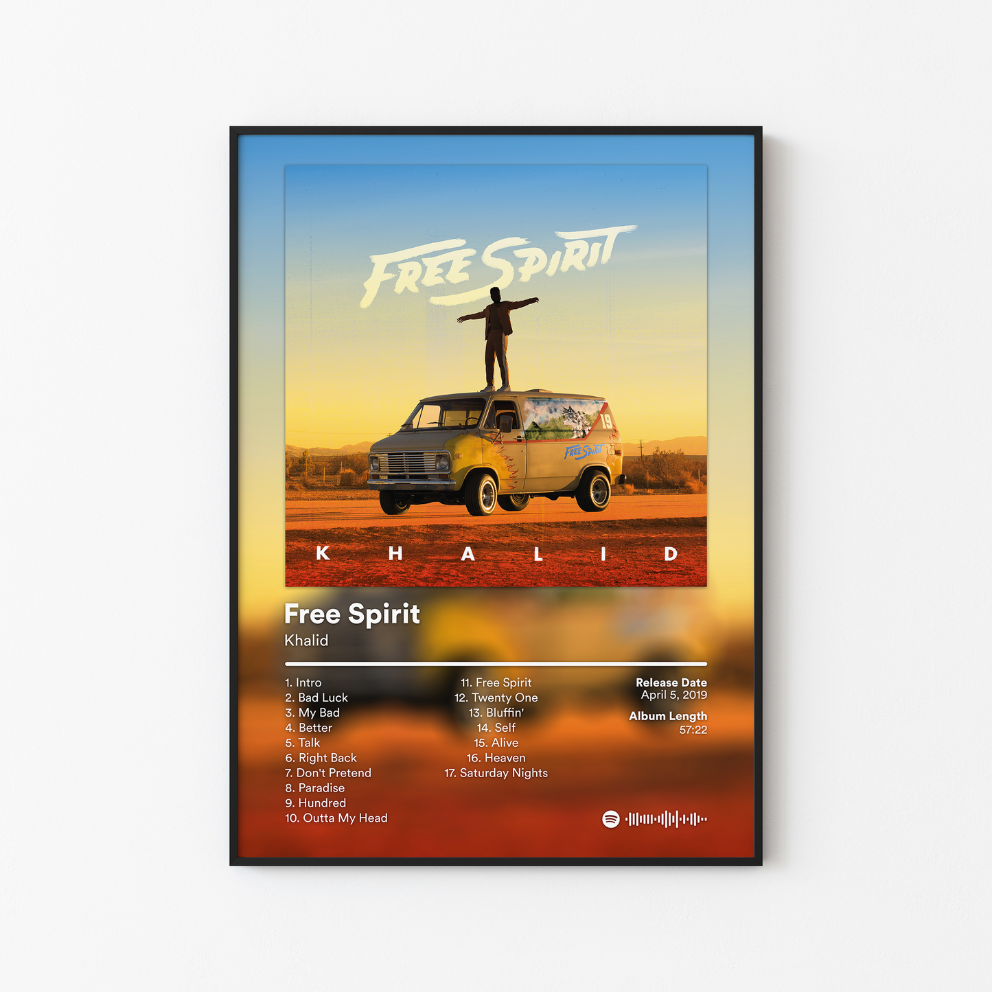 Khalid Free Spirit Album Poster