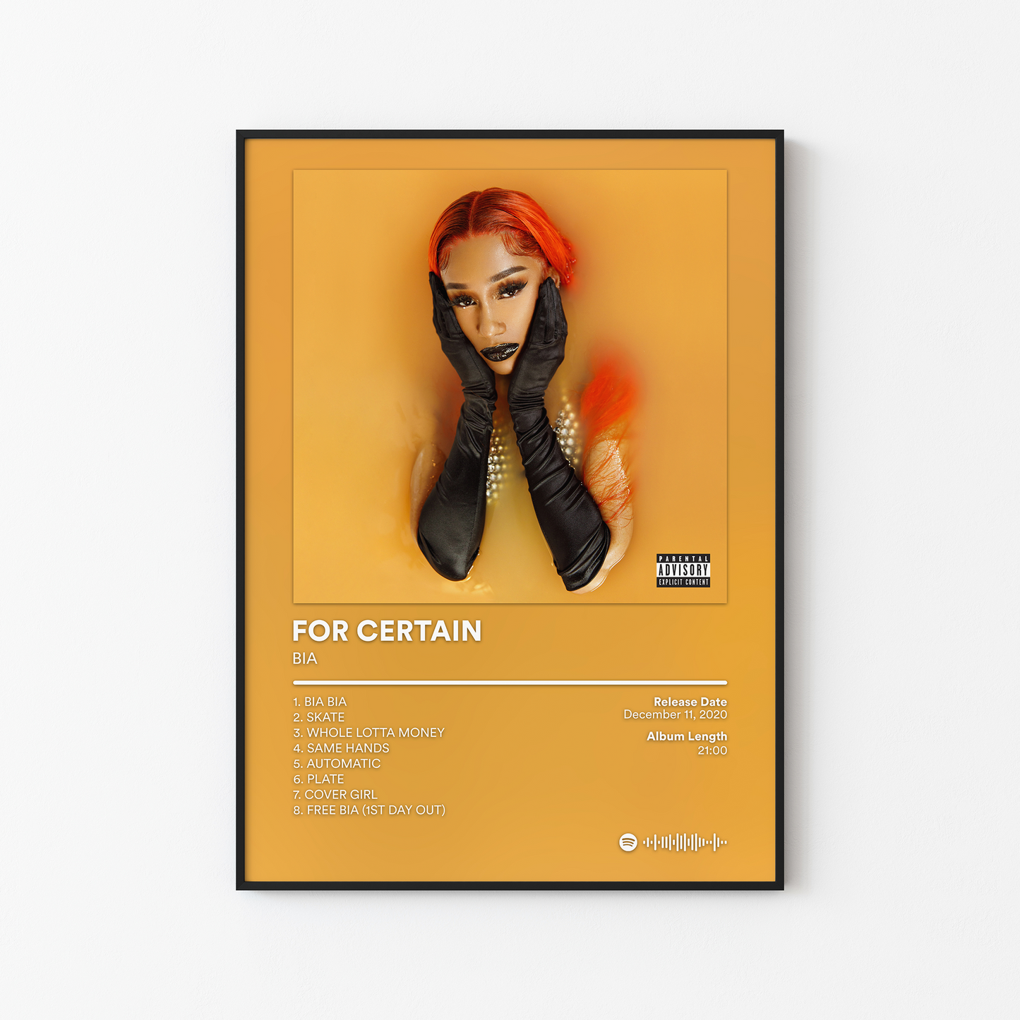 BIA Album FOR CERTAIN Poster
