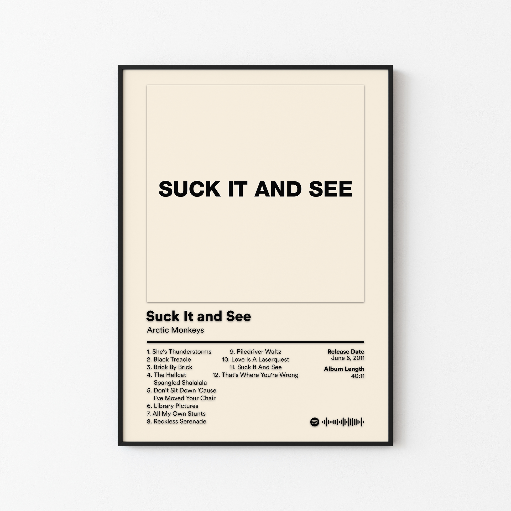 Arctic Monkeys Suck It and See Album Poster