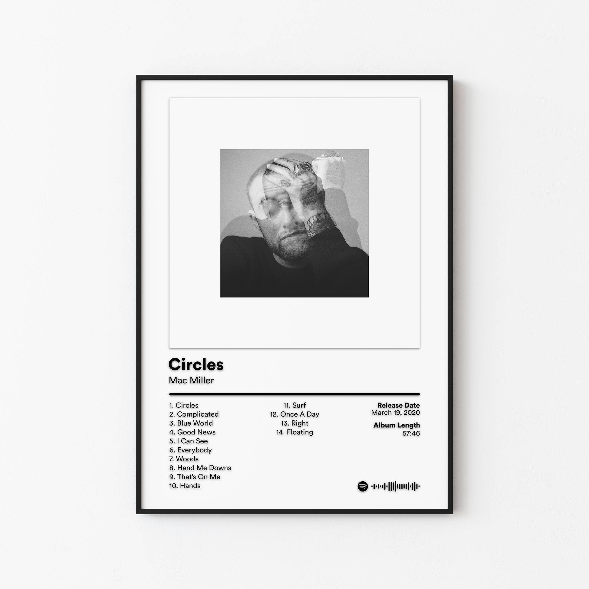 Mac Miller Circles Album Poster