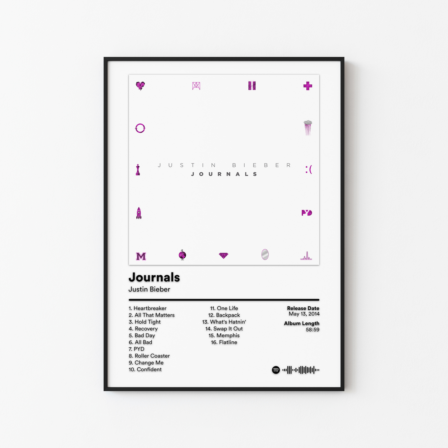 Justin Bieber Album Posters