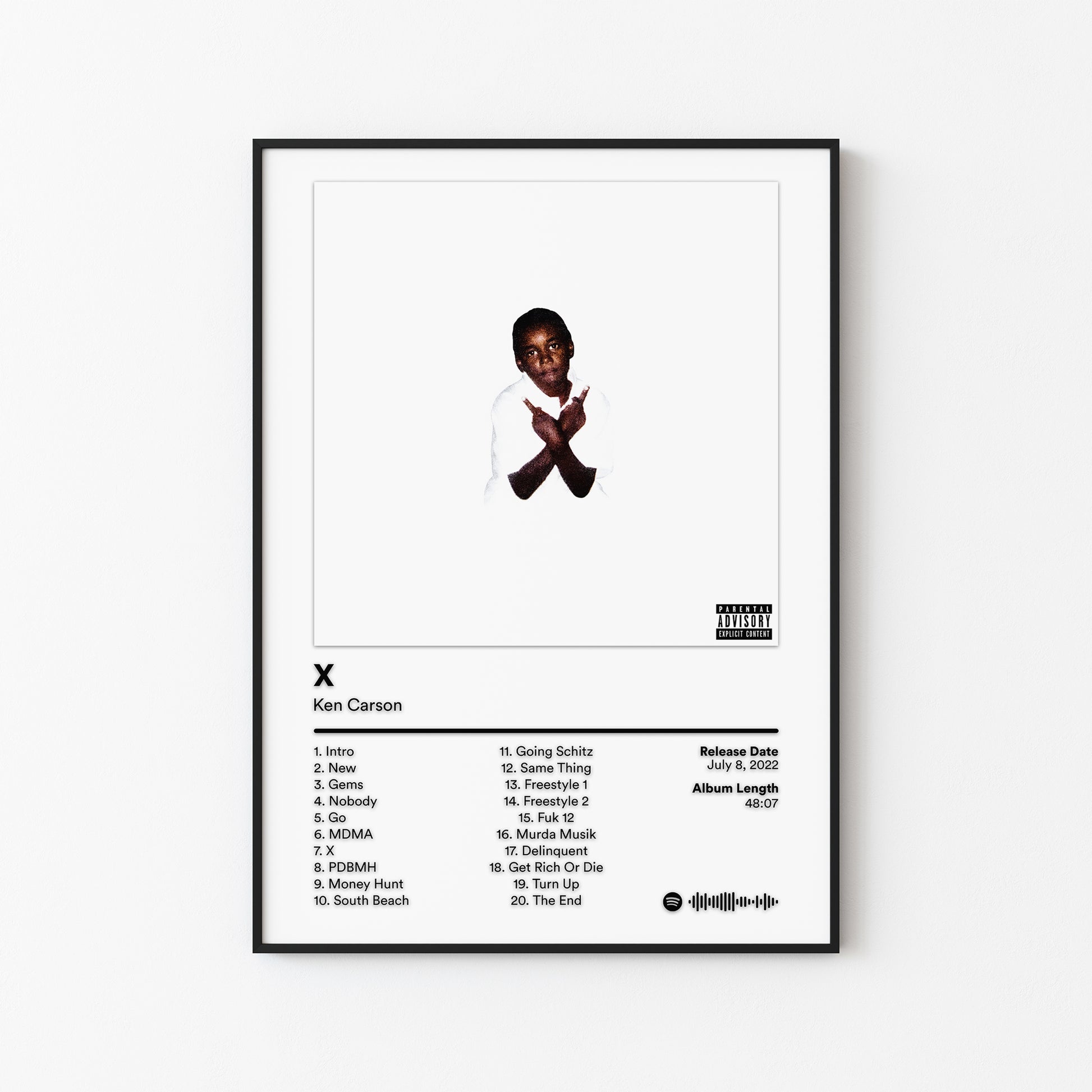 Ken Carson X Album Poster